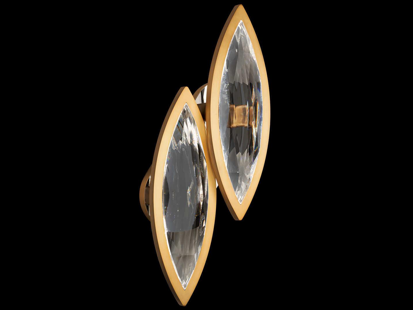 Schonbek Marchesa 2-Light Aged Brass Vanity Light