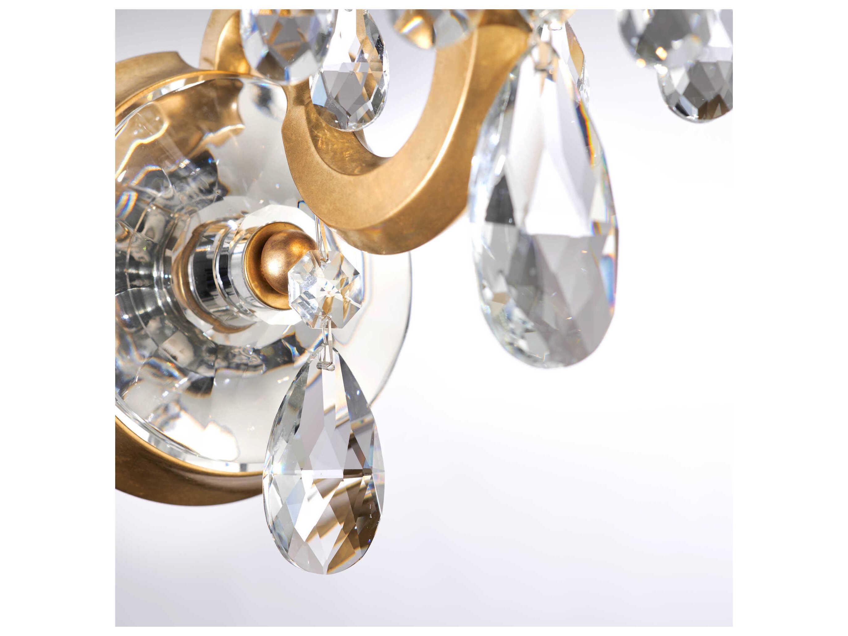 Schonbek San Marco 1-Light Gold Crystal Wall Sconce