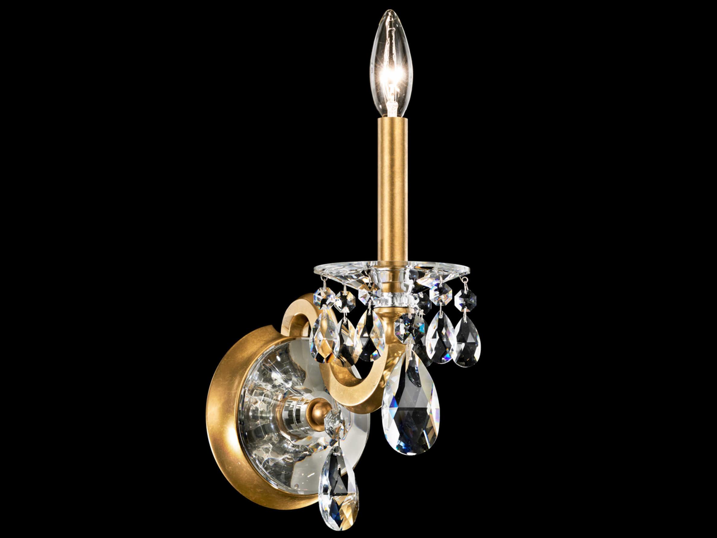Schonbek San Marco 1-Light Gold Crystal Wall Sconce