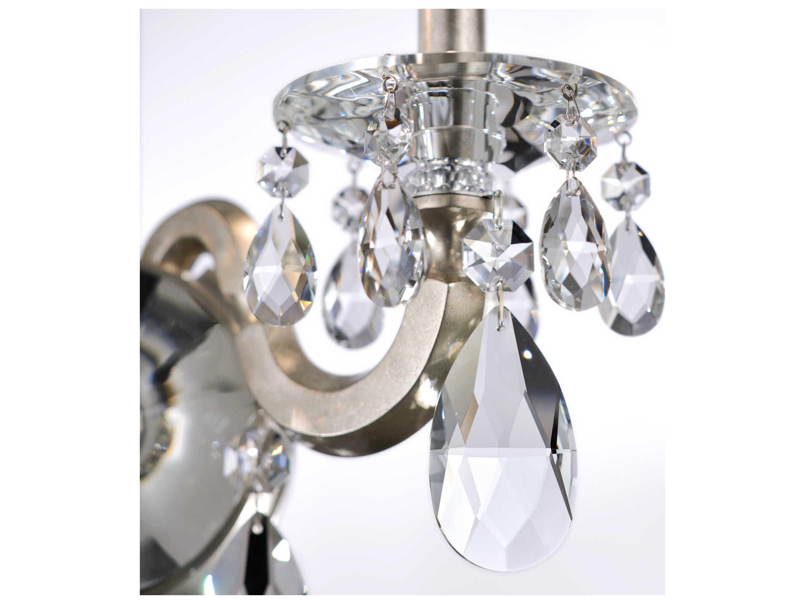Schonbek San Marco 2-Light Silver Crystal Wall Sconce