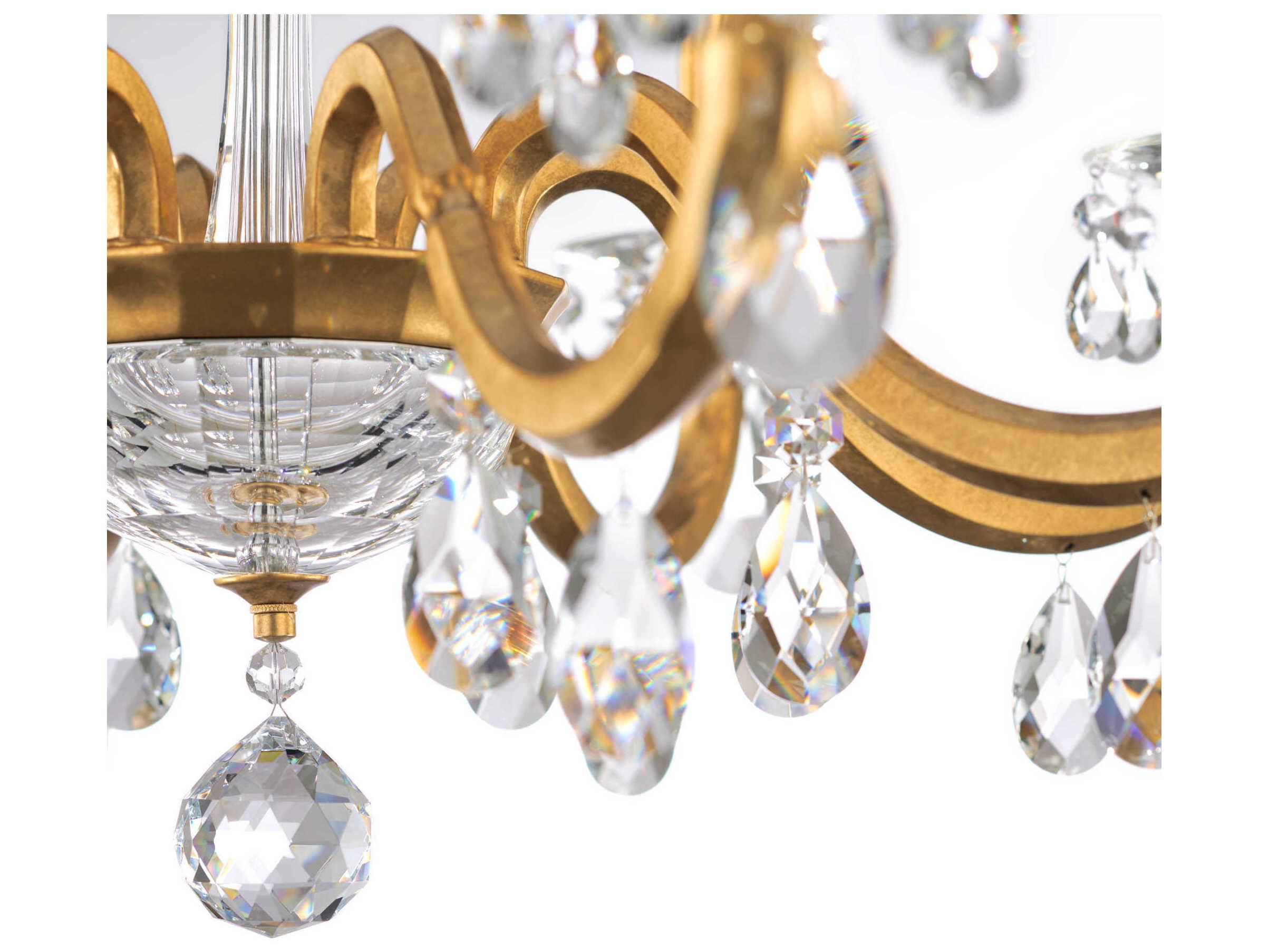 Schonbek San Marco 8-Light Clear Crystal Candelabra Chandelier