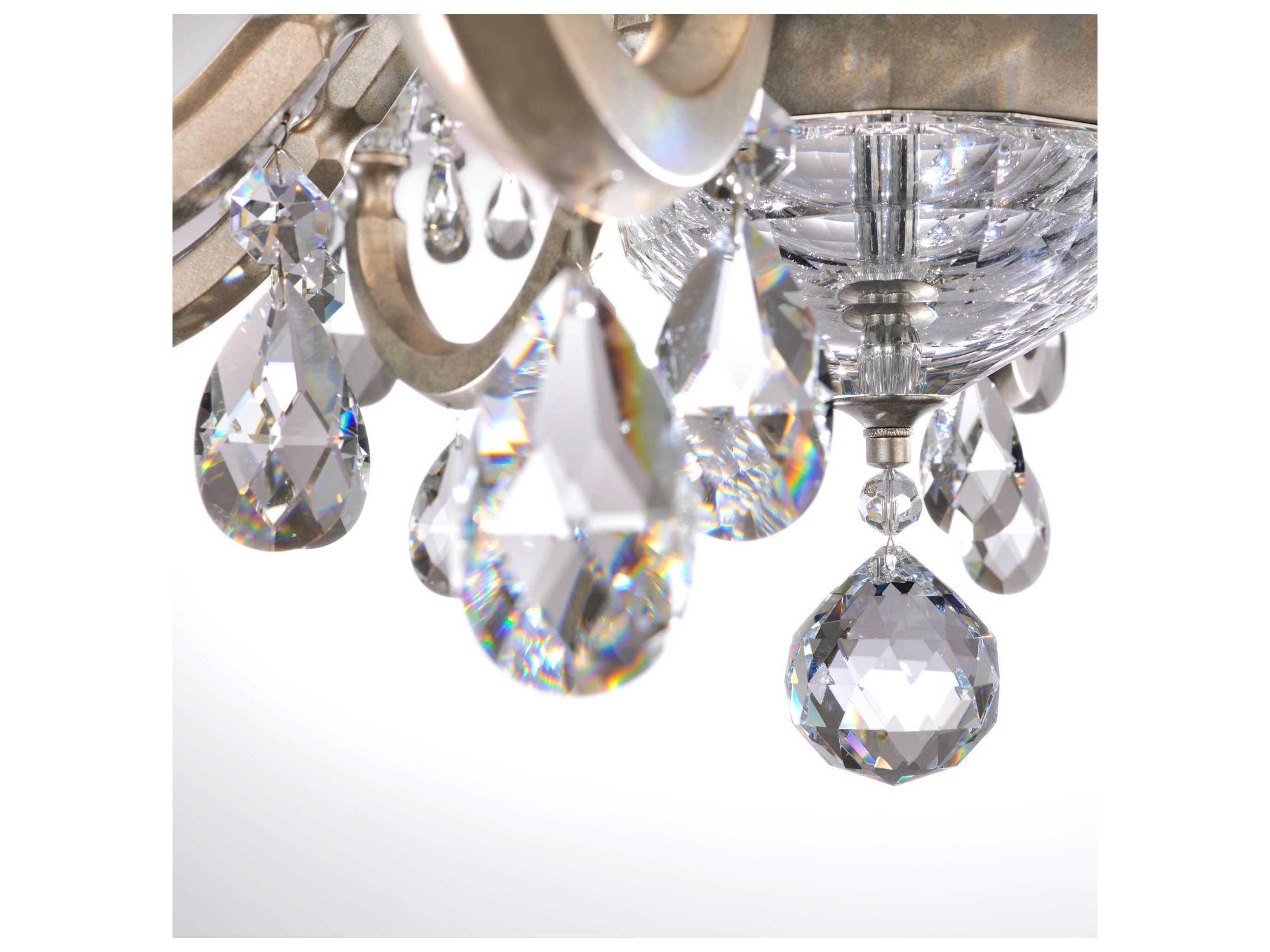 Schonbek San Marco 12-Light Silver Crystal Candelabra Chandelier