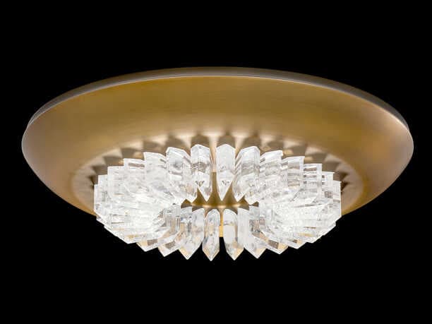 Schonbek Bellaire Aged Brass Round Flush Mount