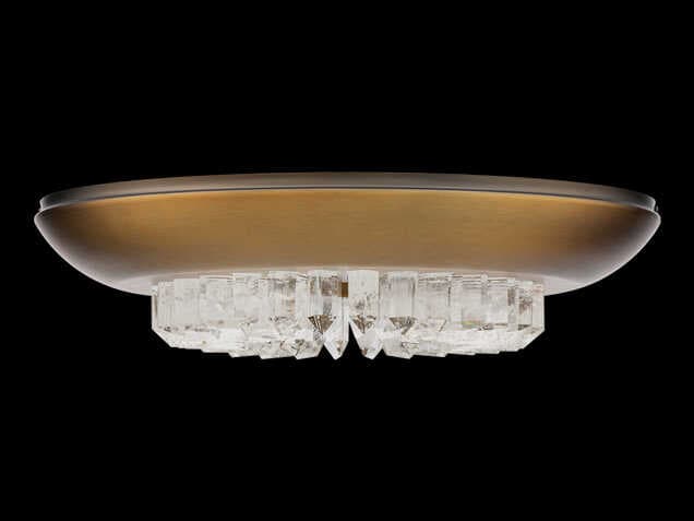 Schonbek Bellaire Aged Brass Round Flush Mount