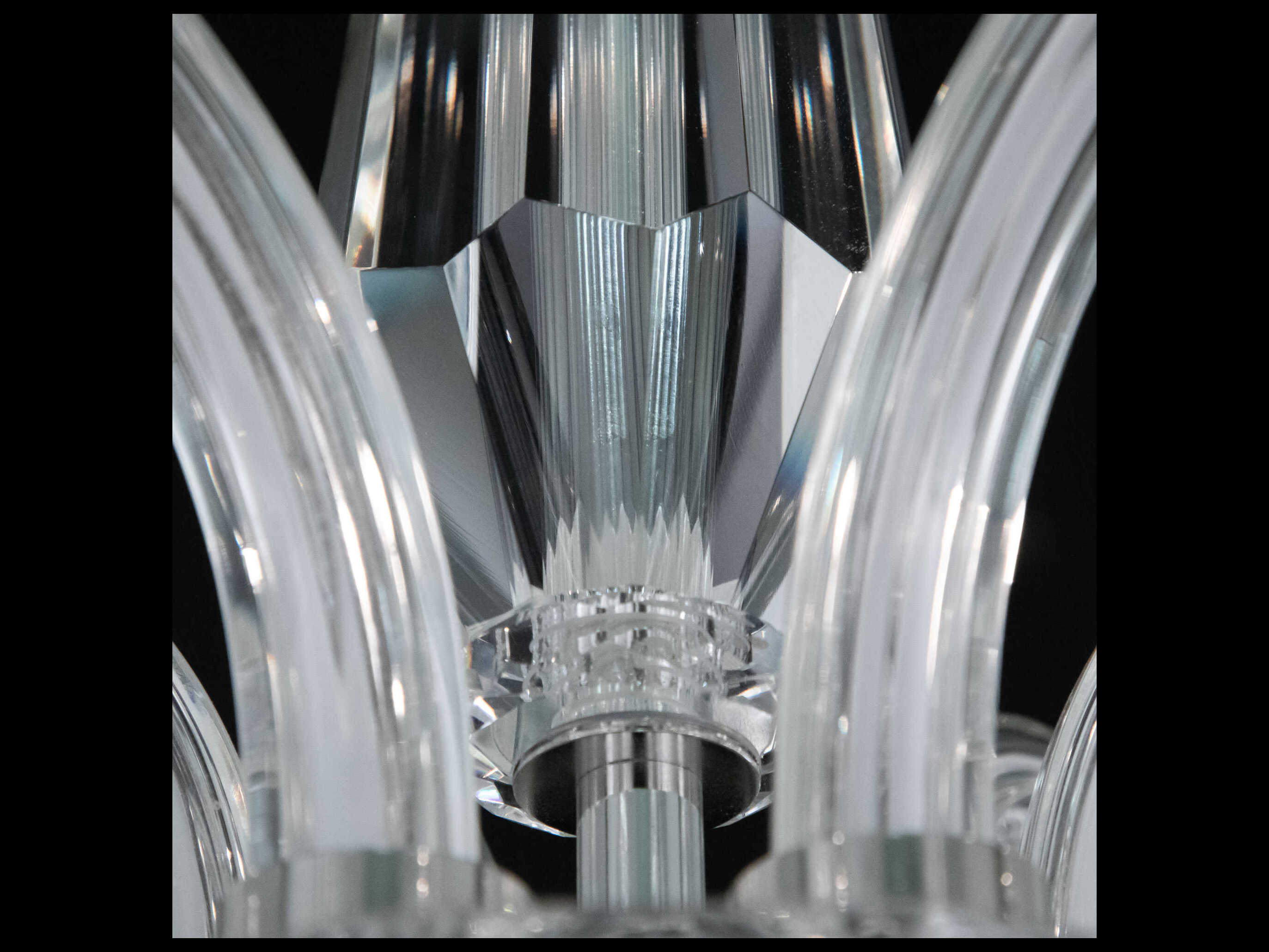 Schonbek Habsburg 6-Light Polished Chrome Crystal Candelabra Chandelier