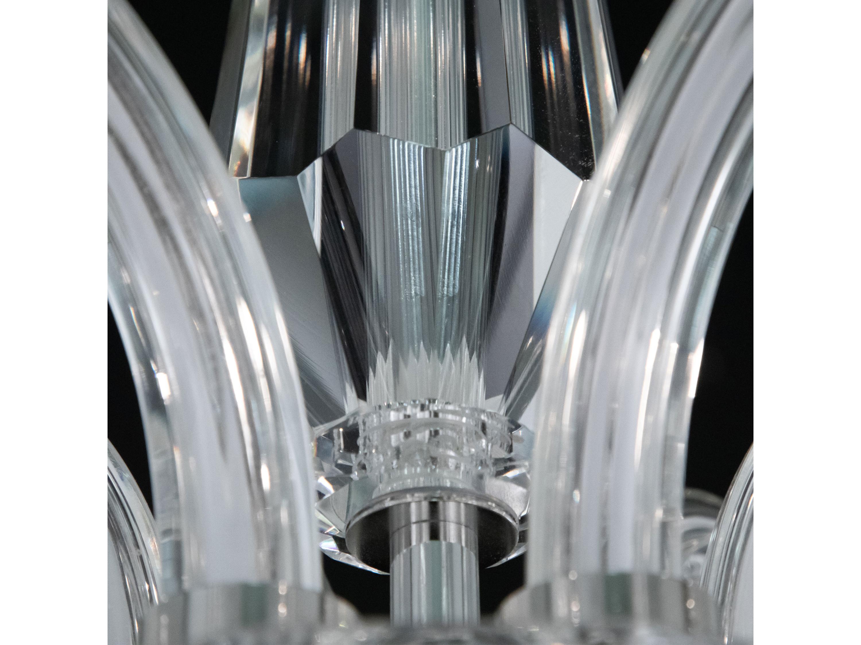 Schonbek Habsburg 6-Light Polished Chrome Crystal Candelabra Chandelier