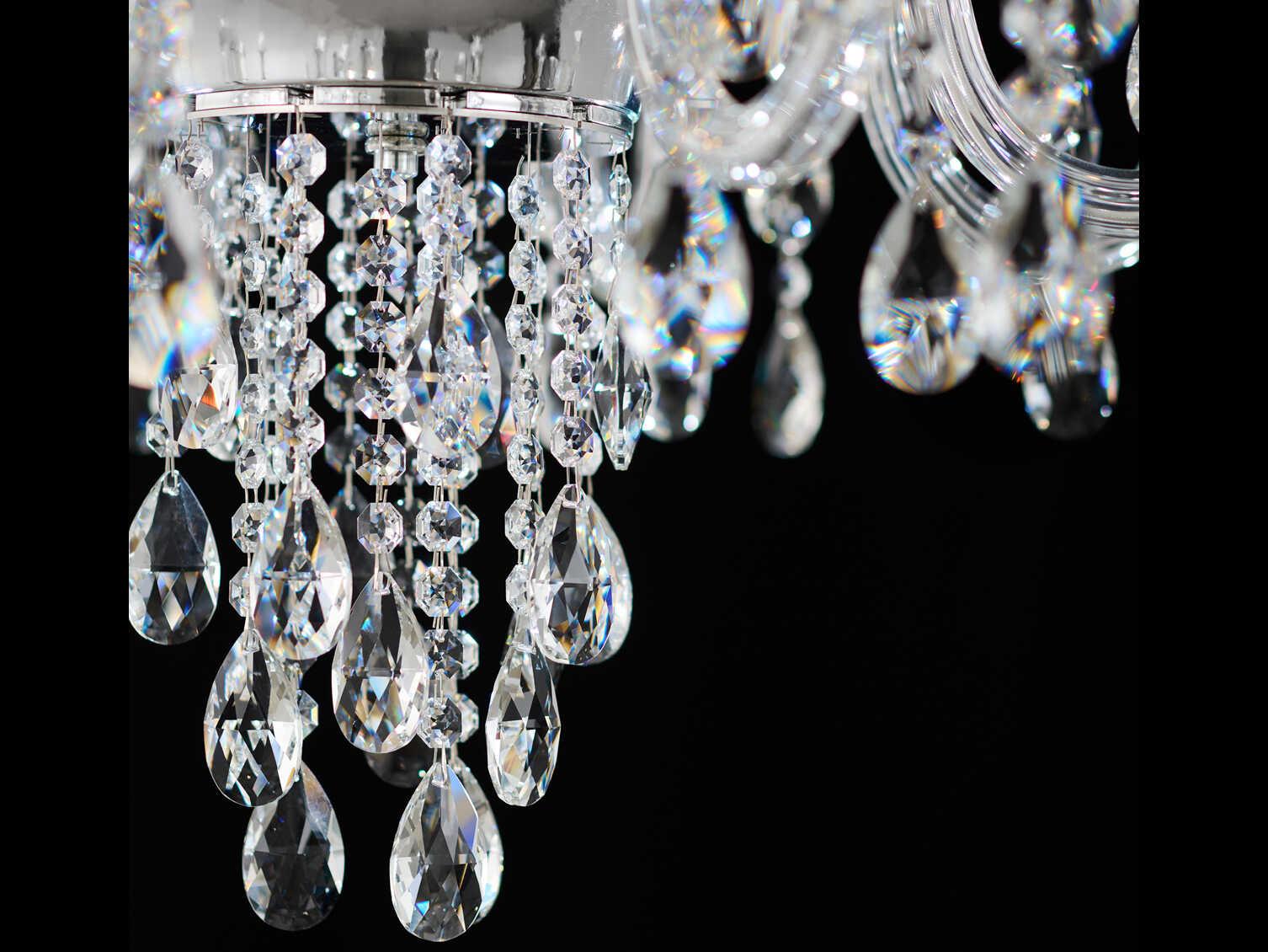 Schonbek Rainier Clear Traditional Candelabra Chandelier