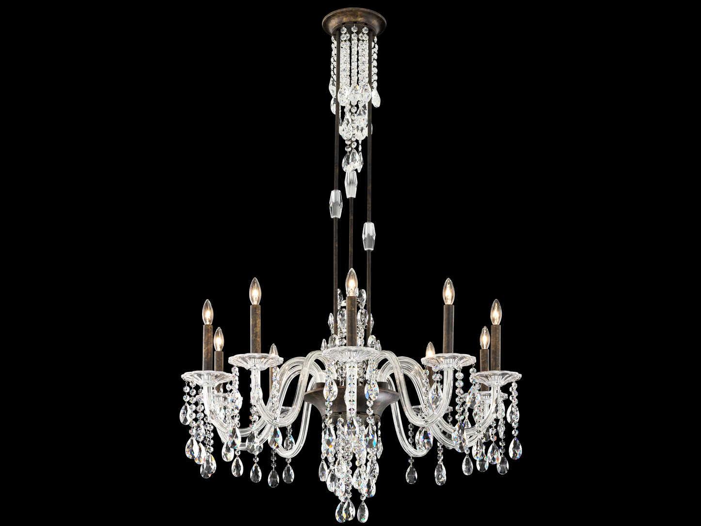 Schonbek Rainier Clear Traditional Candelabra Chandelier