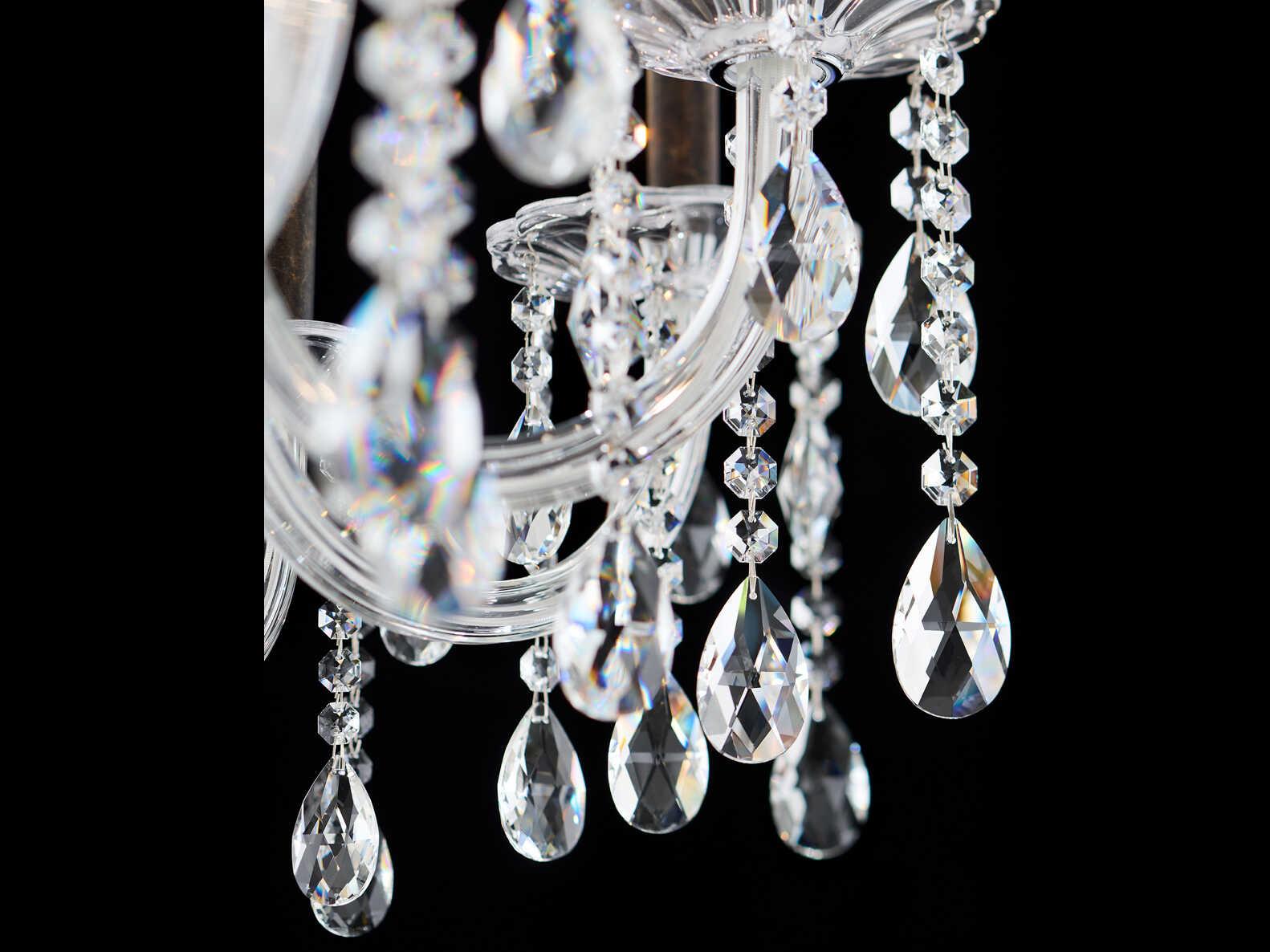 Schonbek Rainier Clear Traditional Candelabra Chandelier