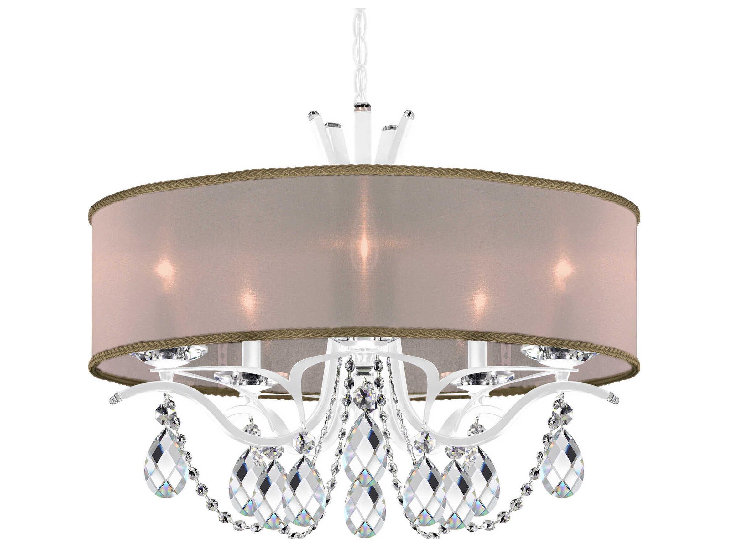 Schonbek Vesca 5-Light Silver Crystal Candelabra Chandelier