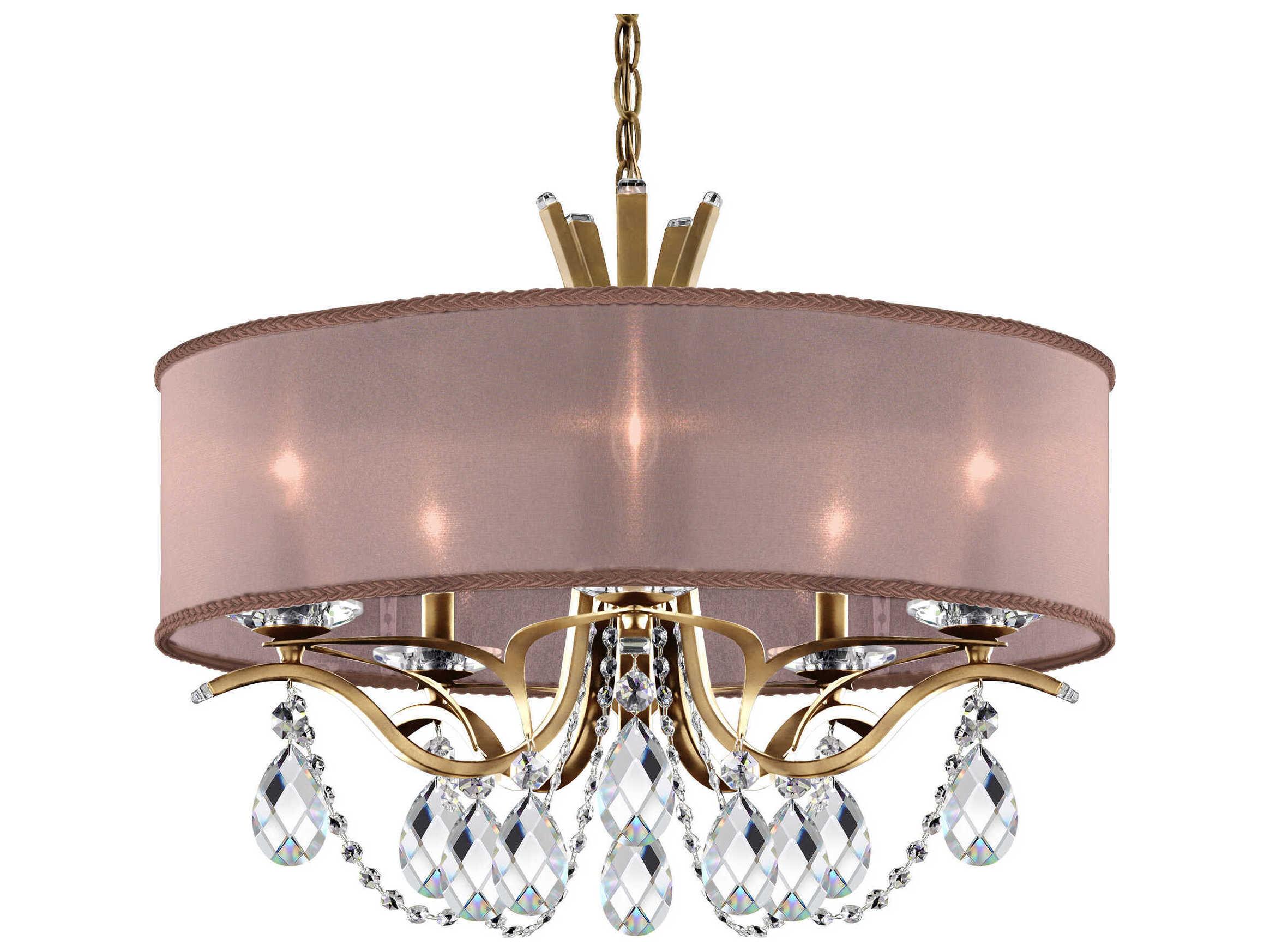 Schonbek Vesca 5-Light Silver Crystal Candelabra Chandelier