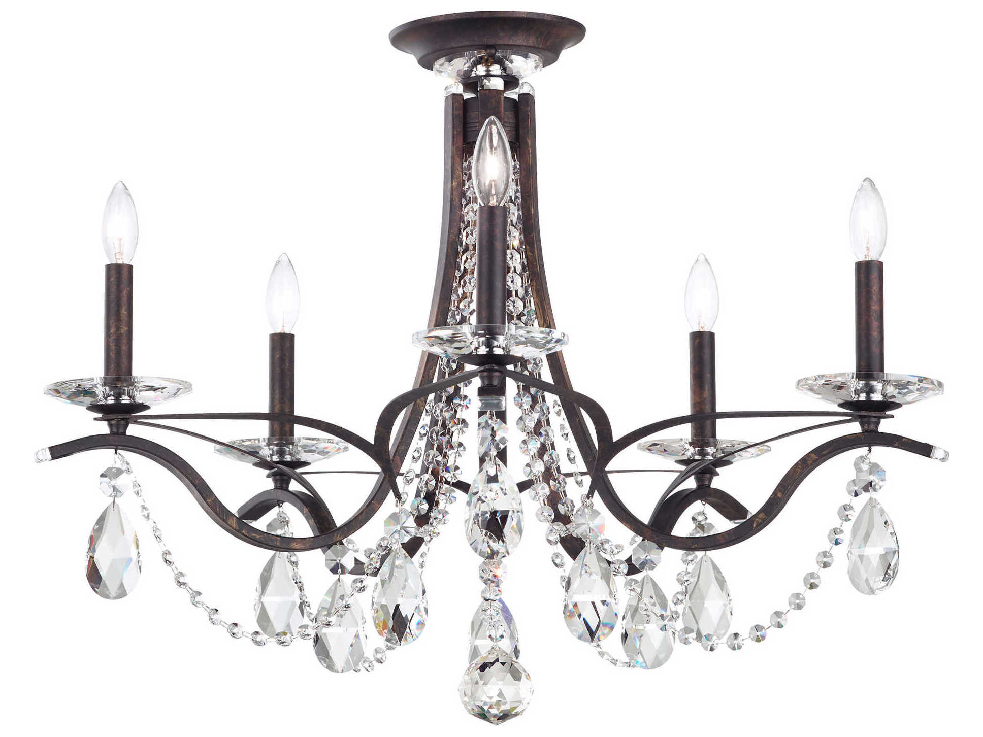 Schonbek Vesca 5-Light Bronze Crystal Chandelier