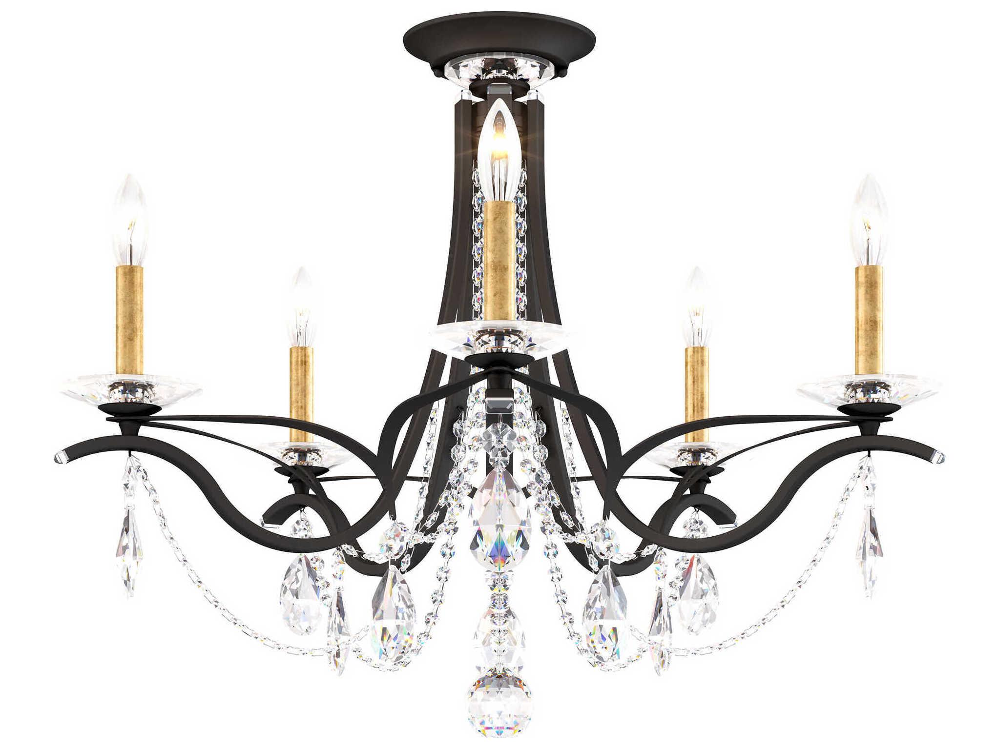 Schonbek Vesca 5-Light Bronze Crystal Chandelier