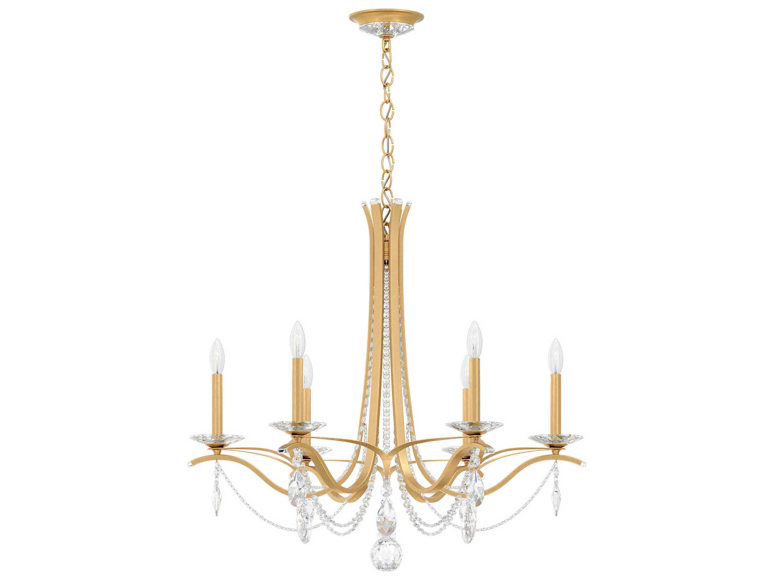 Schonbek Vesca 6-Light Bronze Crystal Chandelier