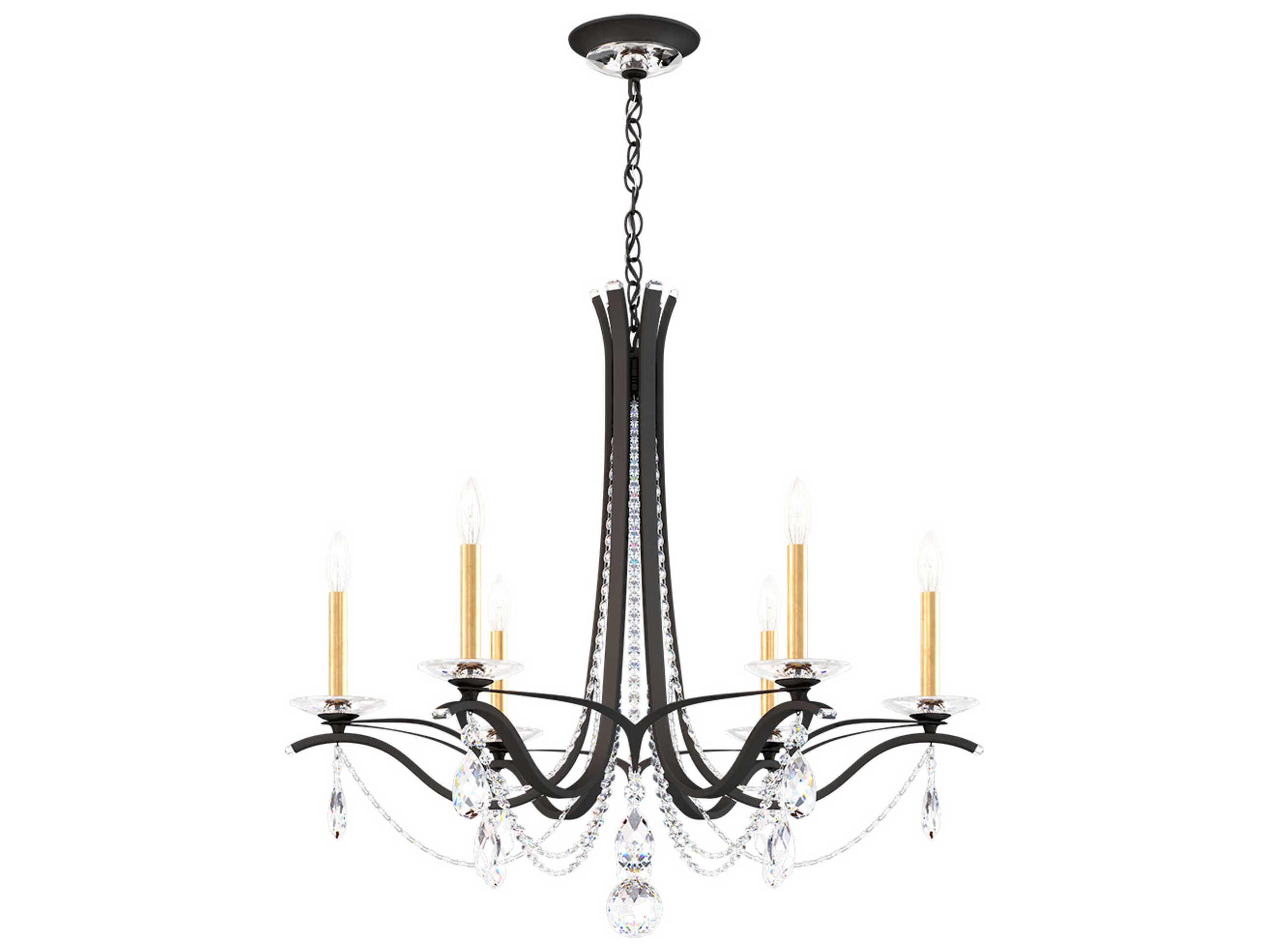 Schonbek Vesca 6-Light Bronze Crystal Chandelier