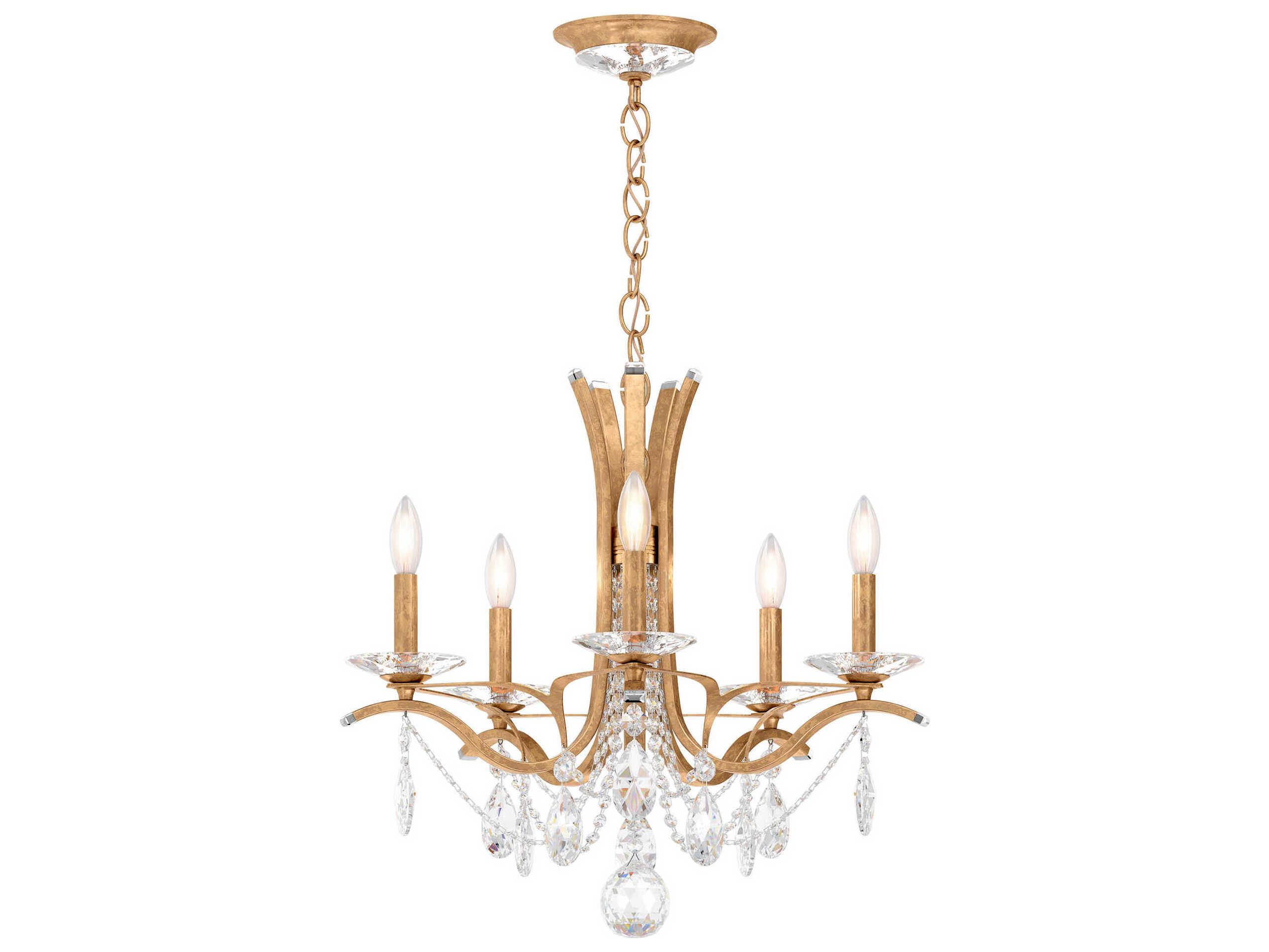 Schonbek Vesca 5-Light Silver Crystal Chandelier