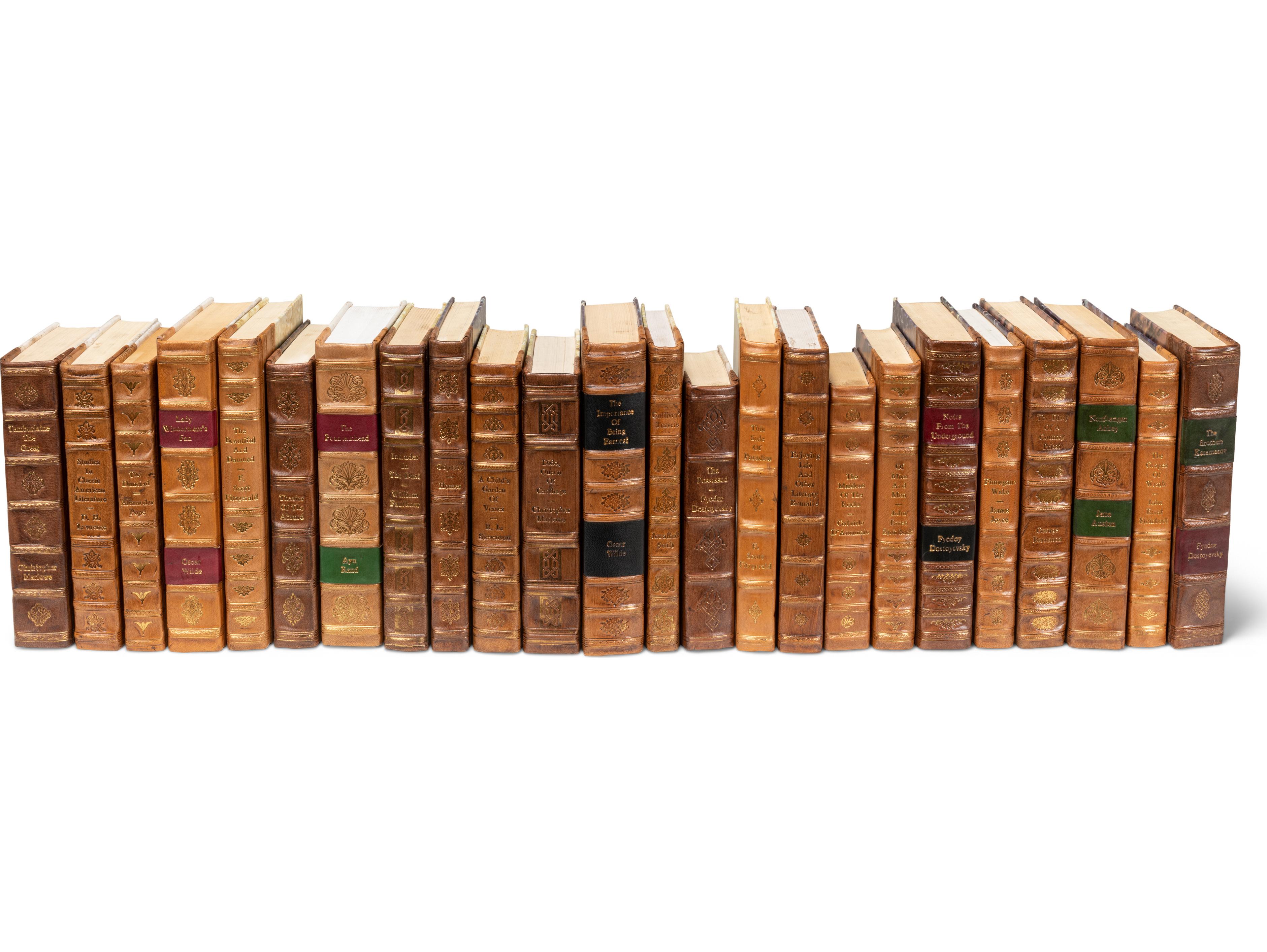 Sarreid Ltd Faux Tan Leather Books ( Set Of 24)