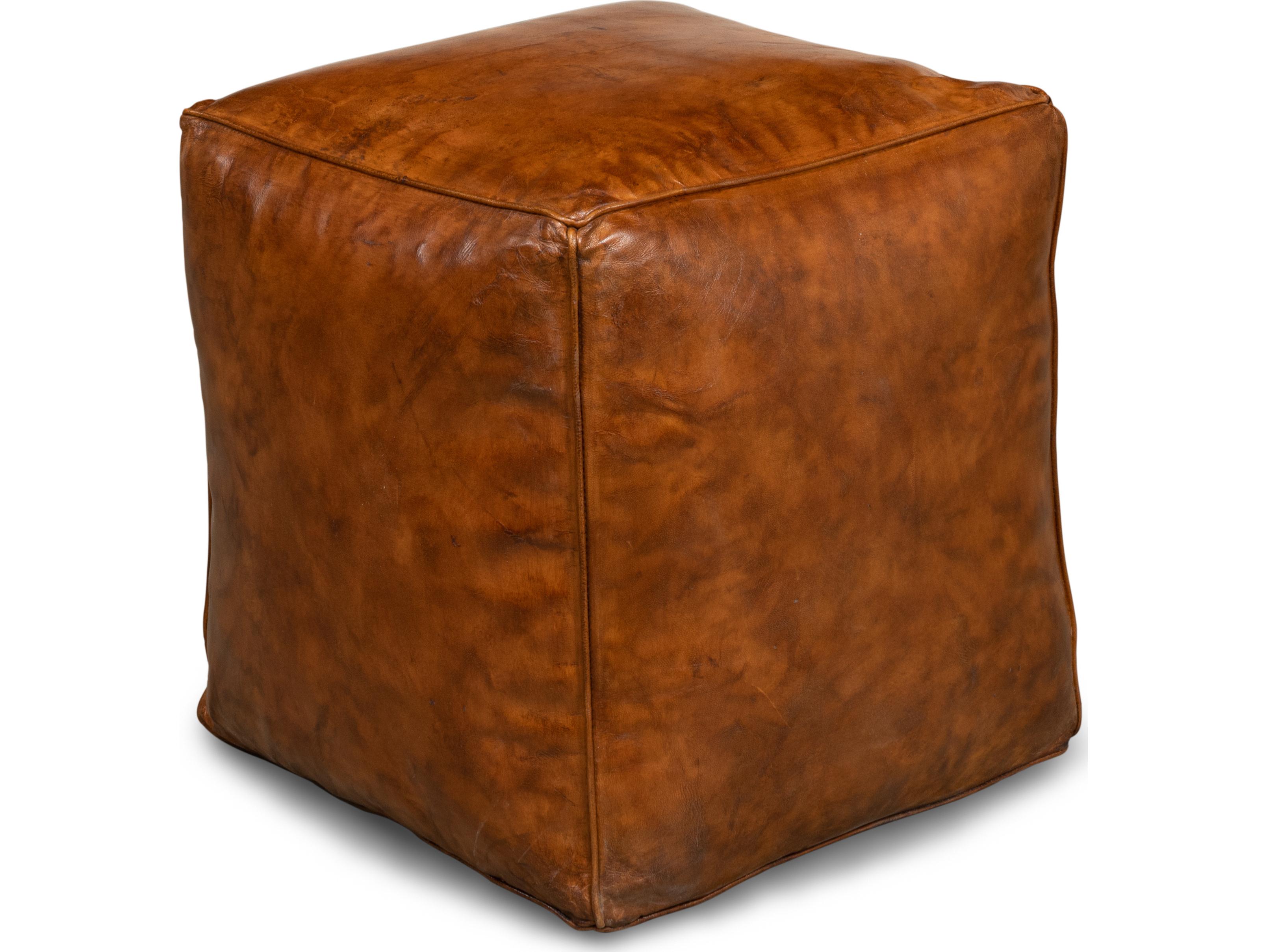 Sarreid Ltd Sunday Afternoon Leather Cube