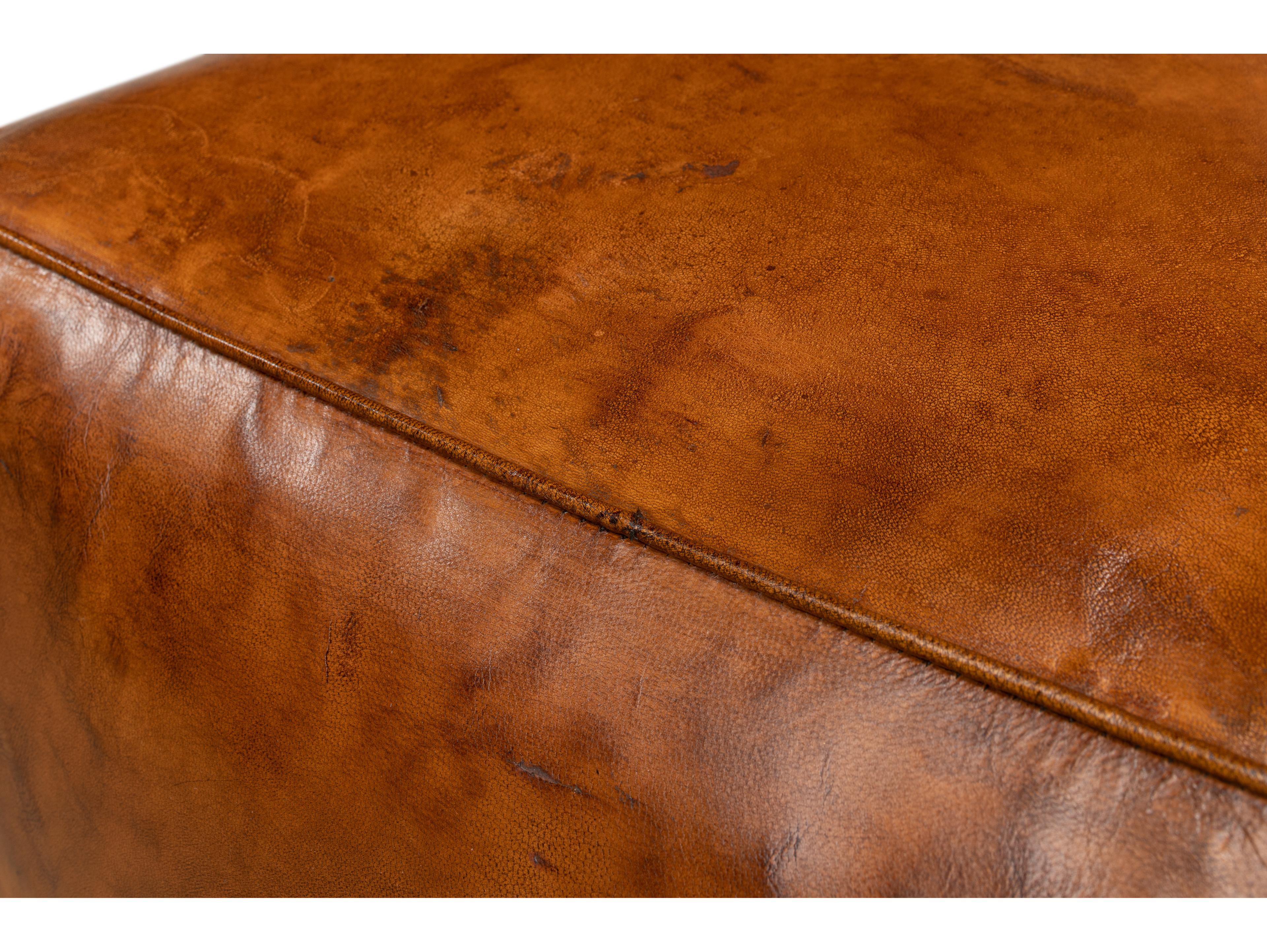 Sarreid Ltd Sunday Afternoon Leather Cube