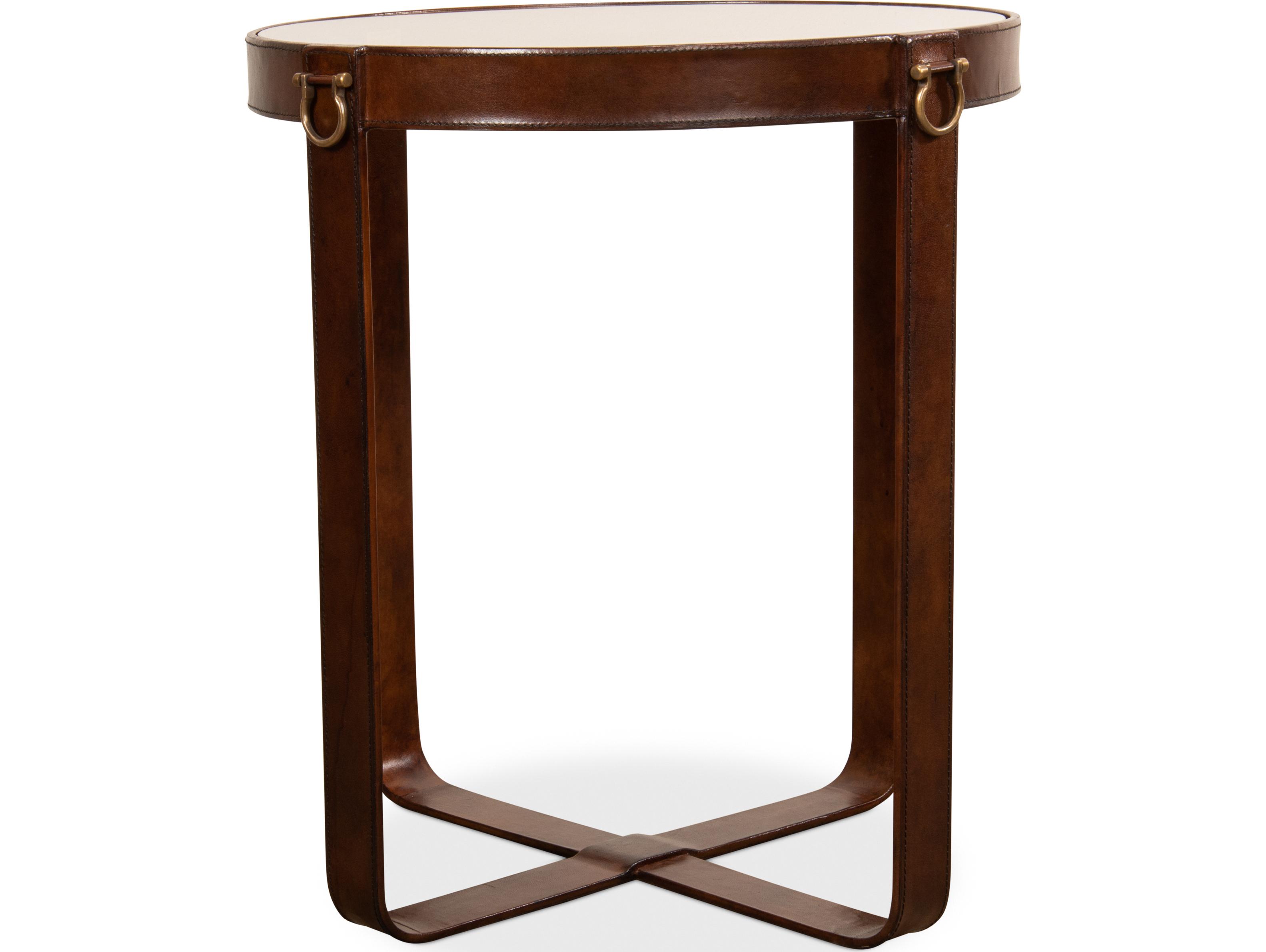 Sarreid Ltd Leather Harness Table