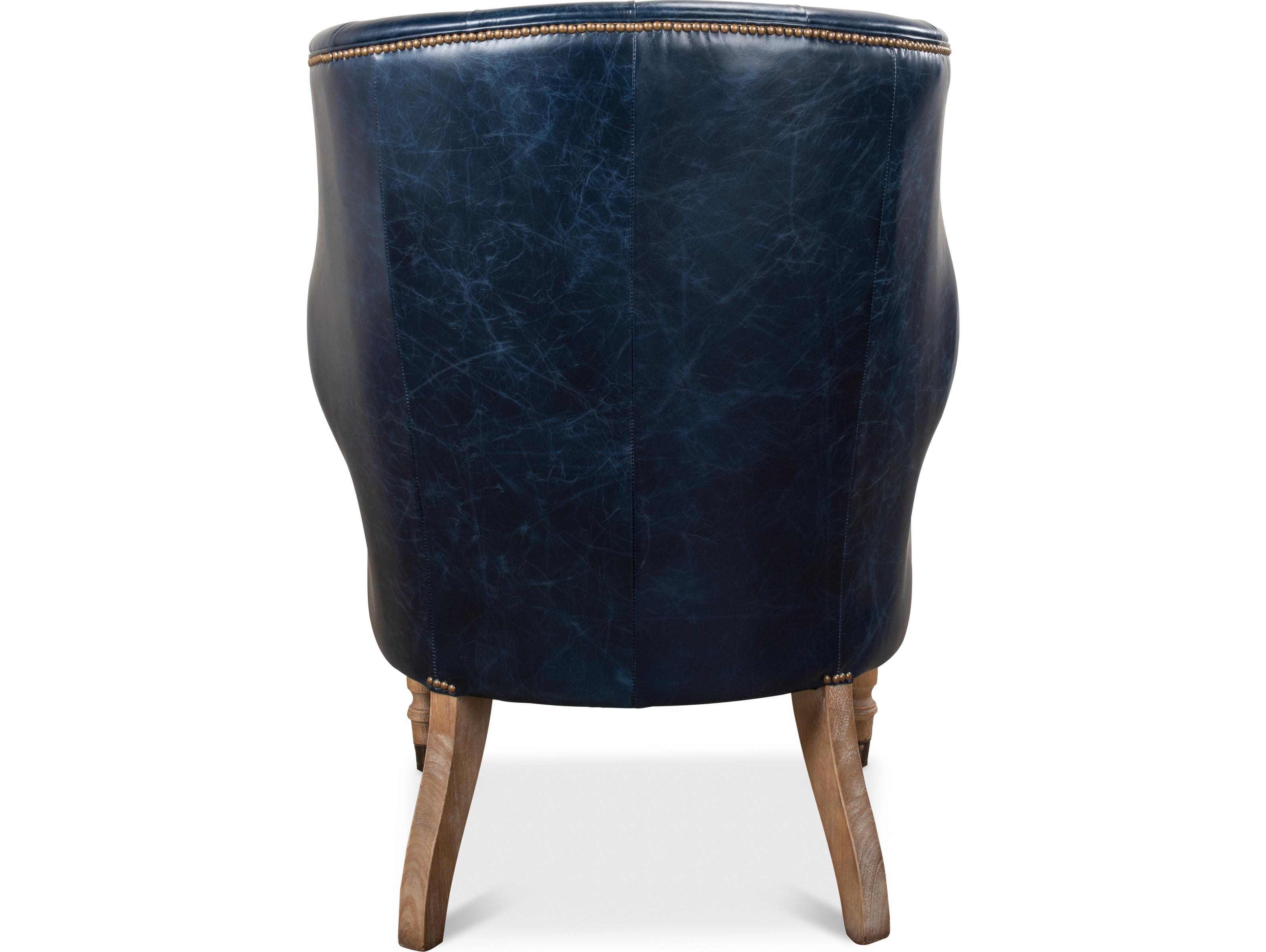 Sarreid Ltd Welsh Blue Leather Chair