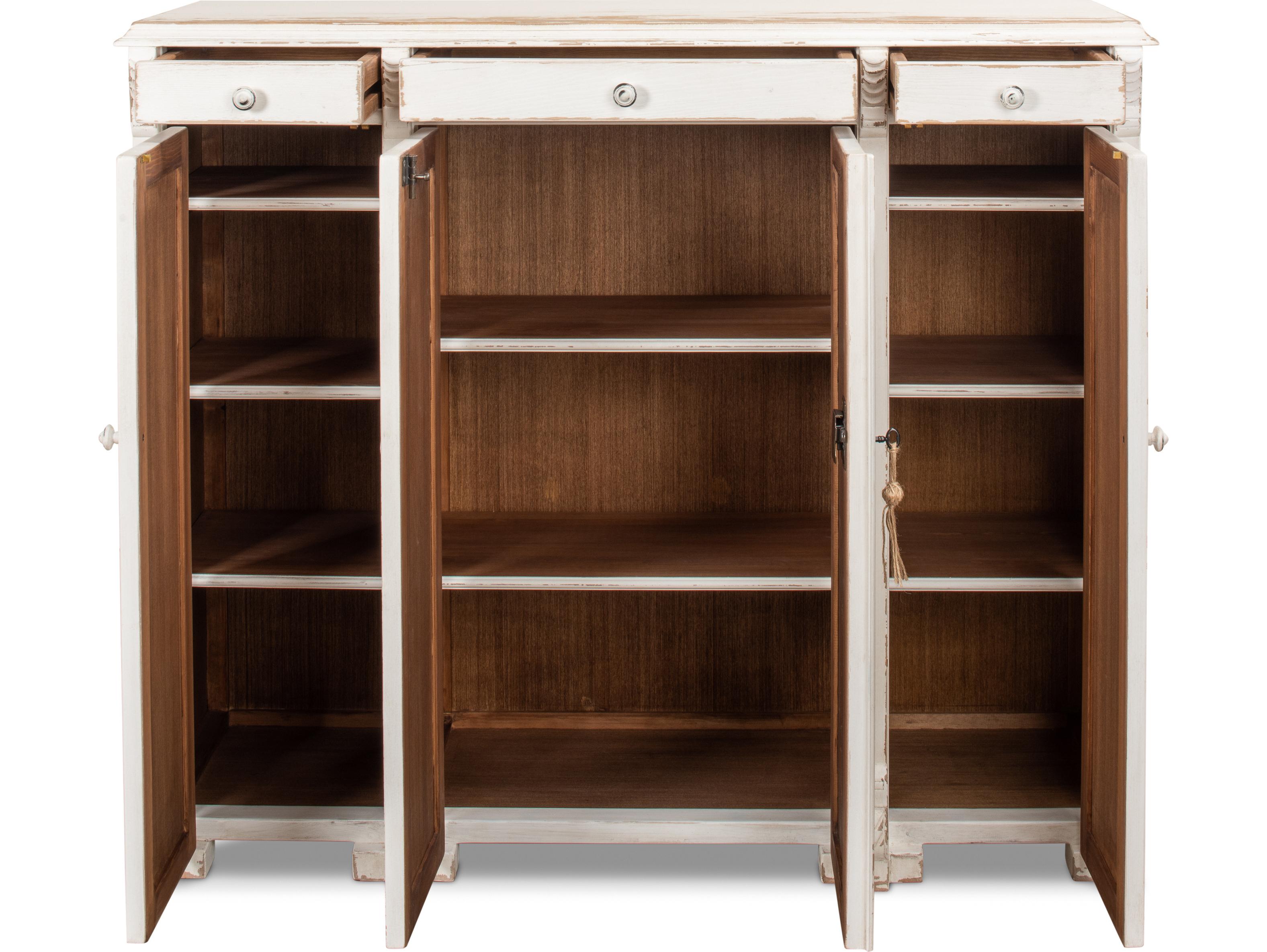 Sarreid Ltd White Swan Tall Sideboard