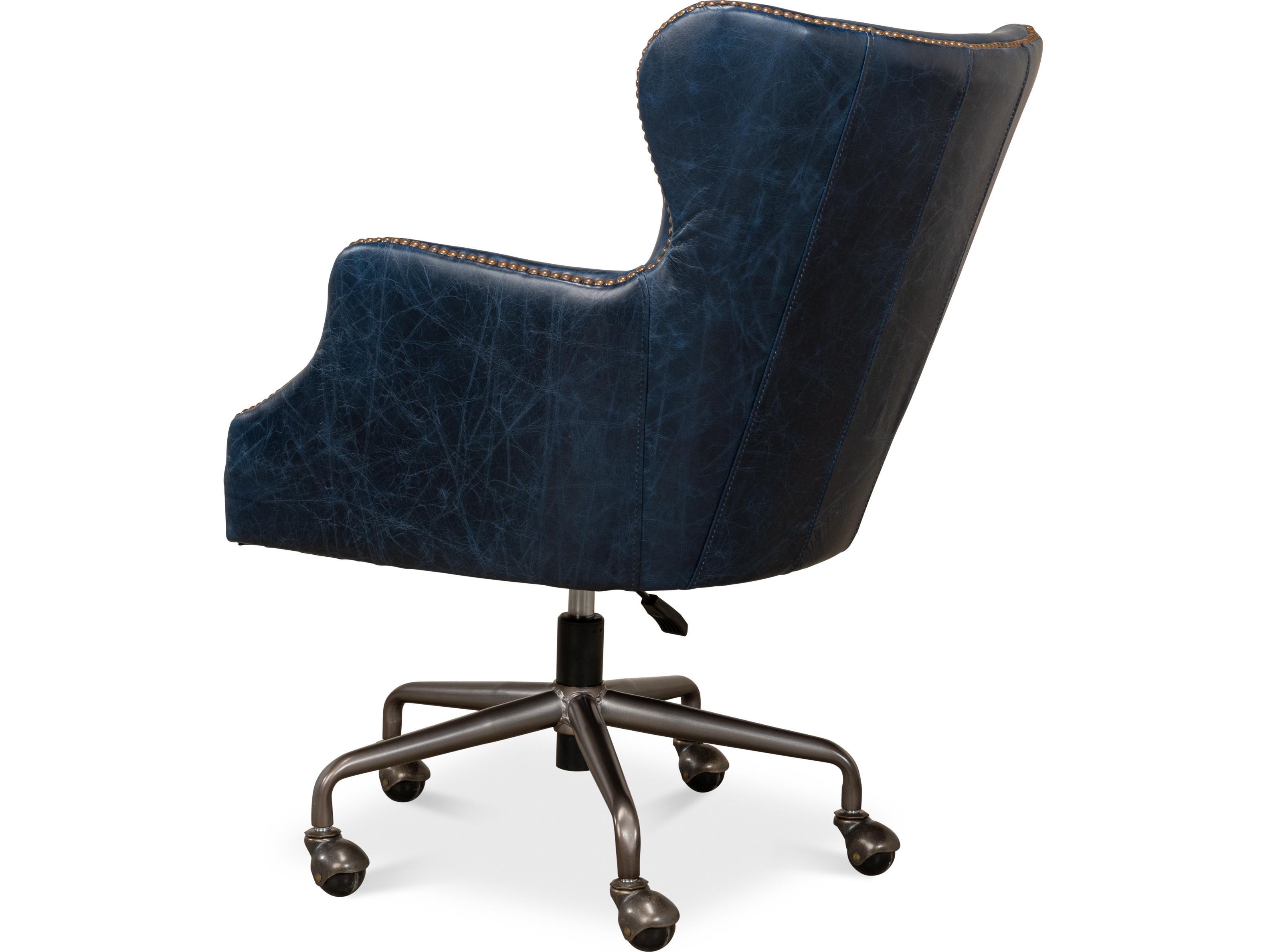 Sarreid Ltd Andrew Jackson Desk Chair Chateau Blue