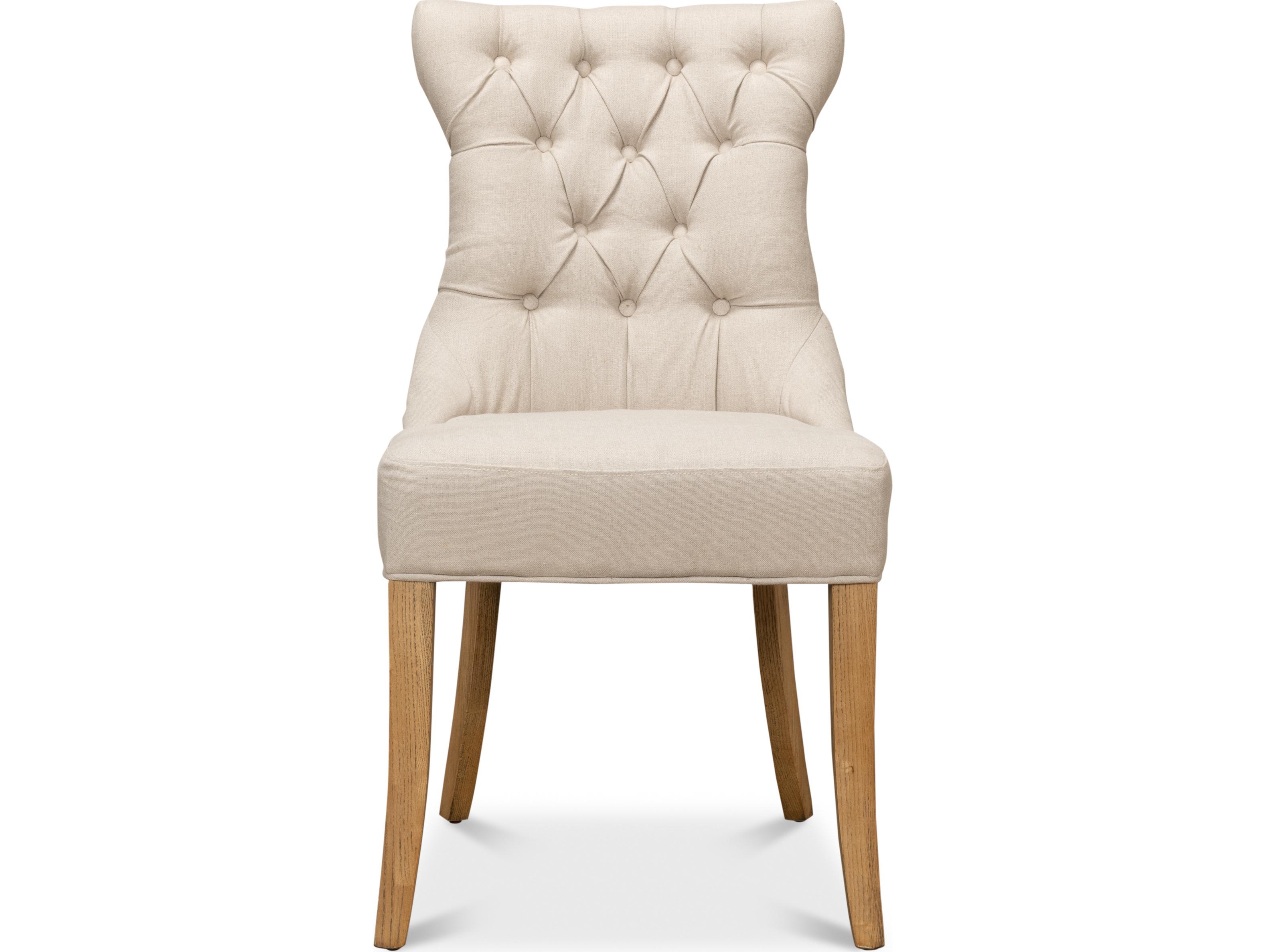 Sarreid Ltd Sophie Side Chair White Linen
