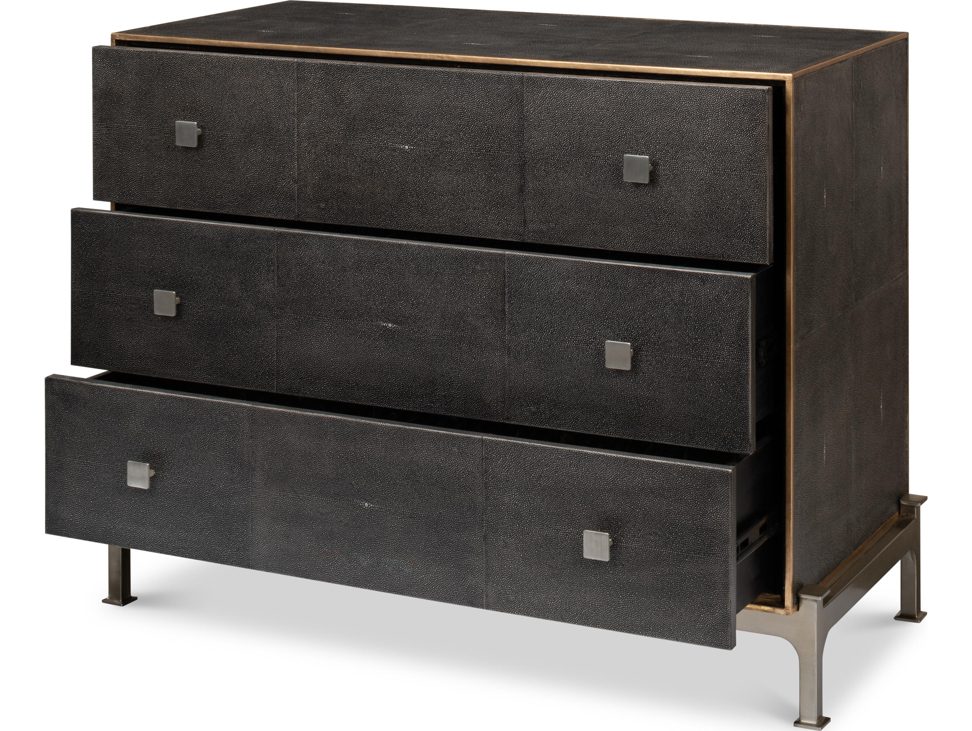 Sarreid Ltd Grey Shagreen Dresser