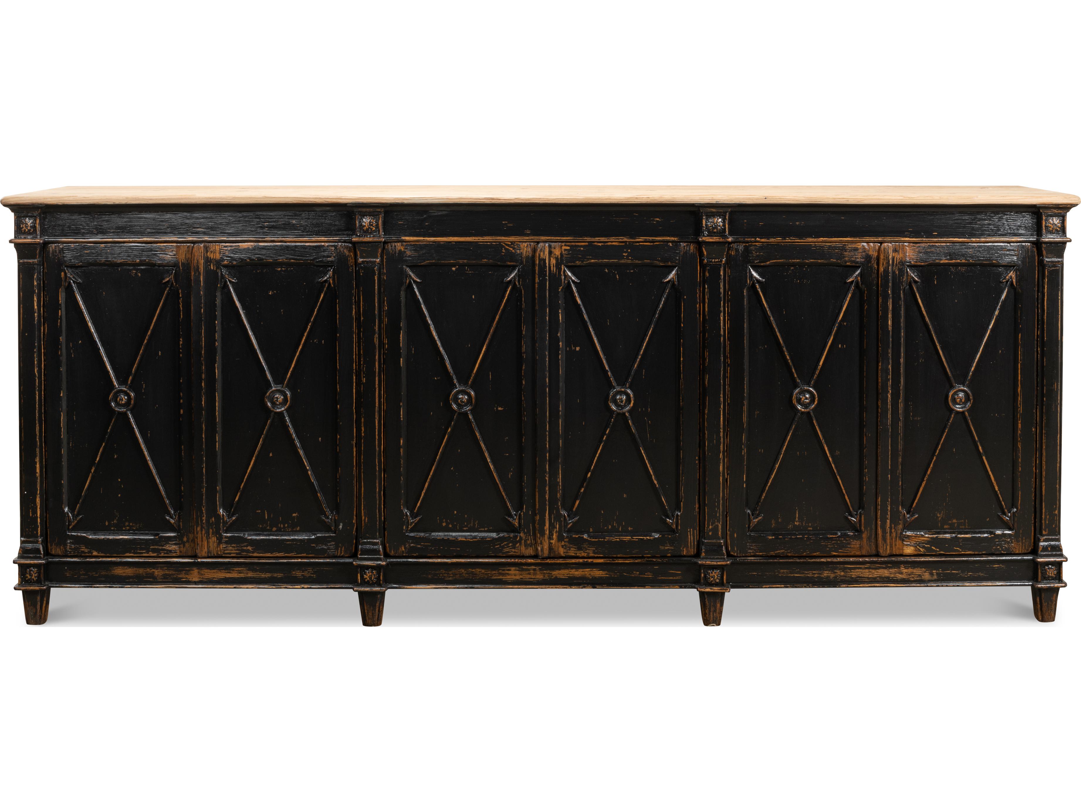 Sarreid Ltd Marksman Sideboard Antique Ebony