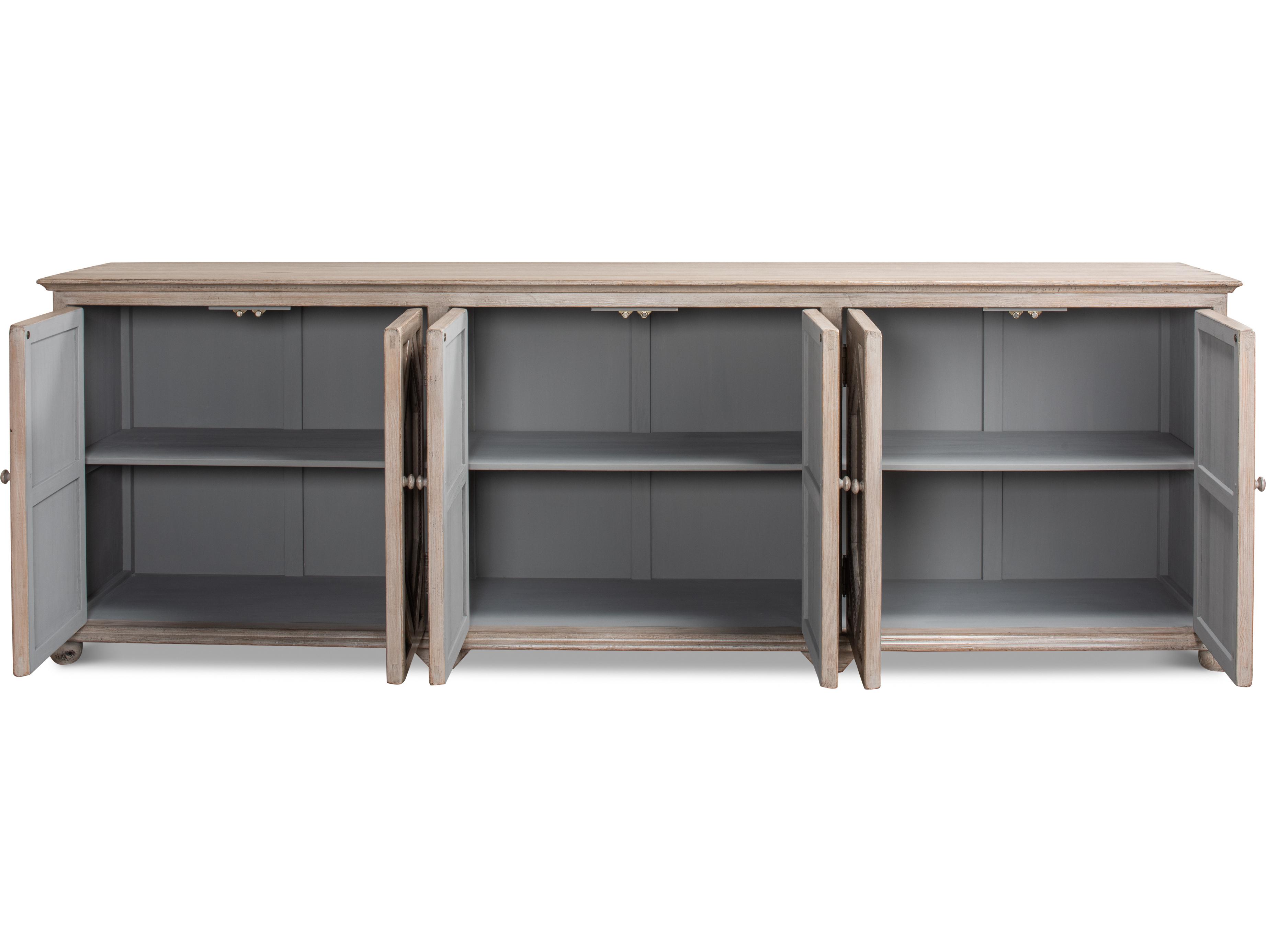 Sarreid Ltd Six Diamonds Sideboard French Grey