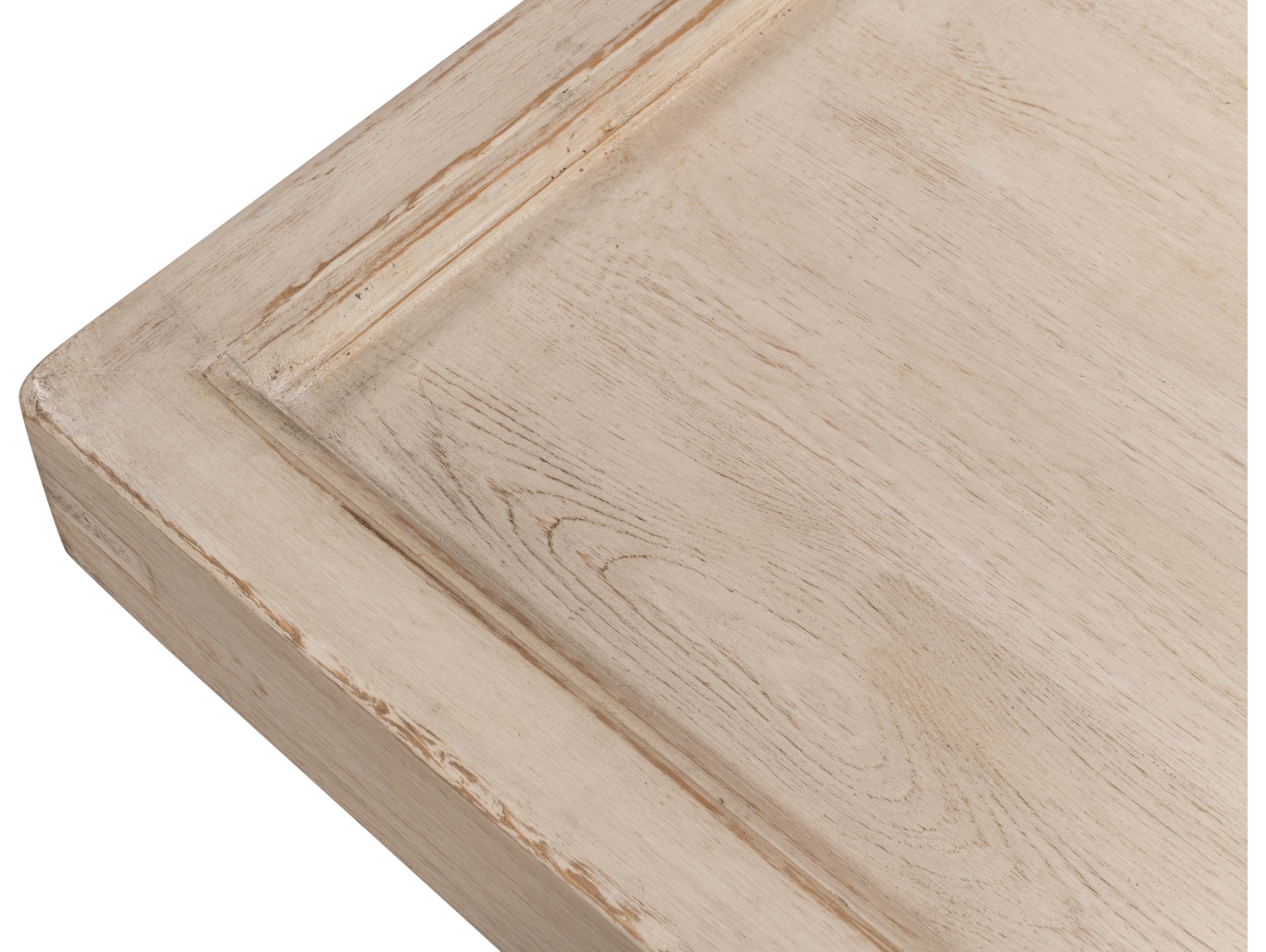 Sarreid Ltd Large Wood Panel Coffee Table French Grey