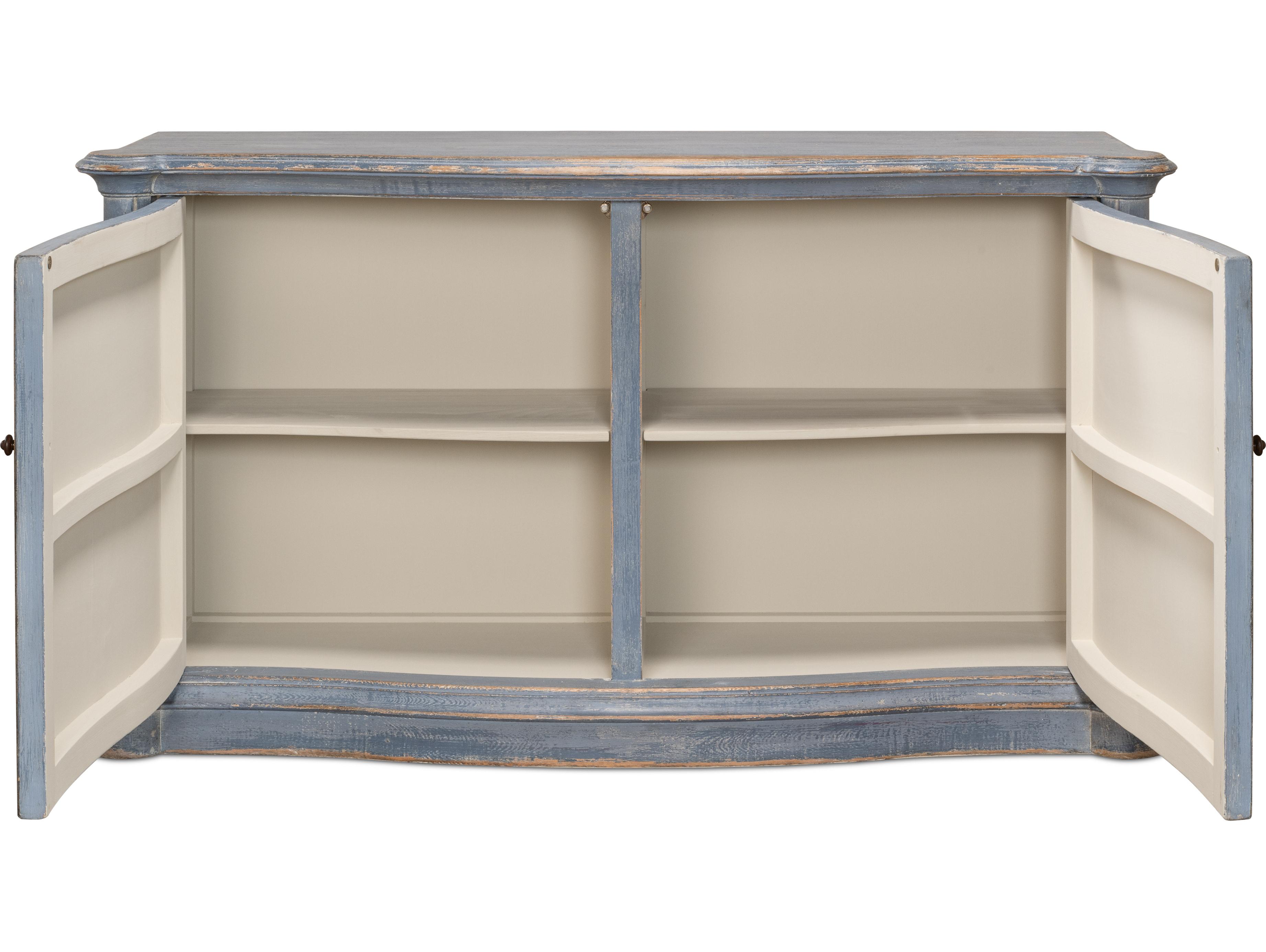 Sarreid Ltd Columns Bowfront Sideboard Blue
