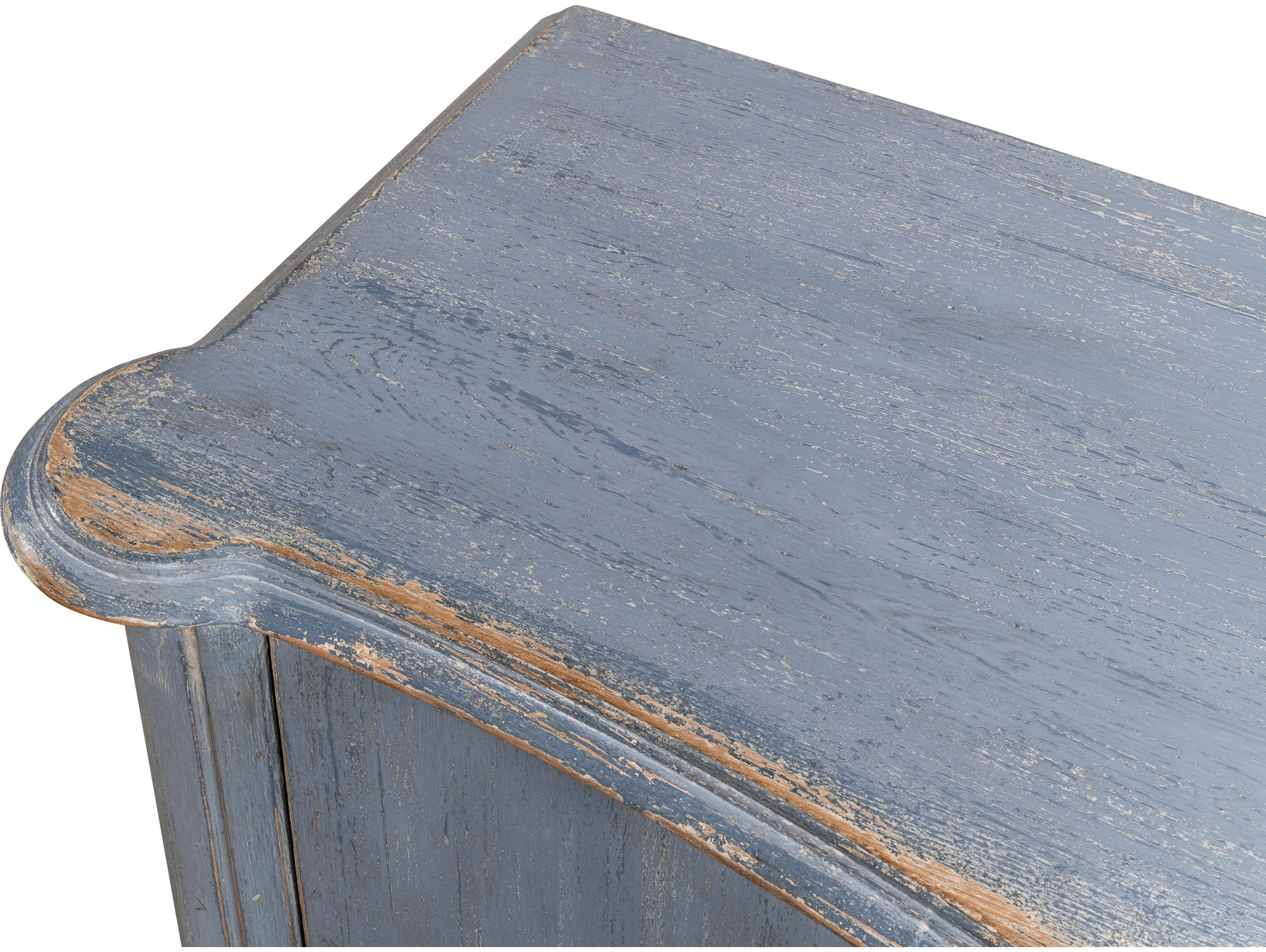 Sarreid Ltd Columns Bowfront Sideboard Blue