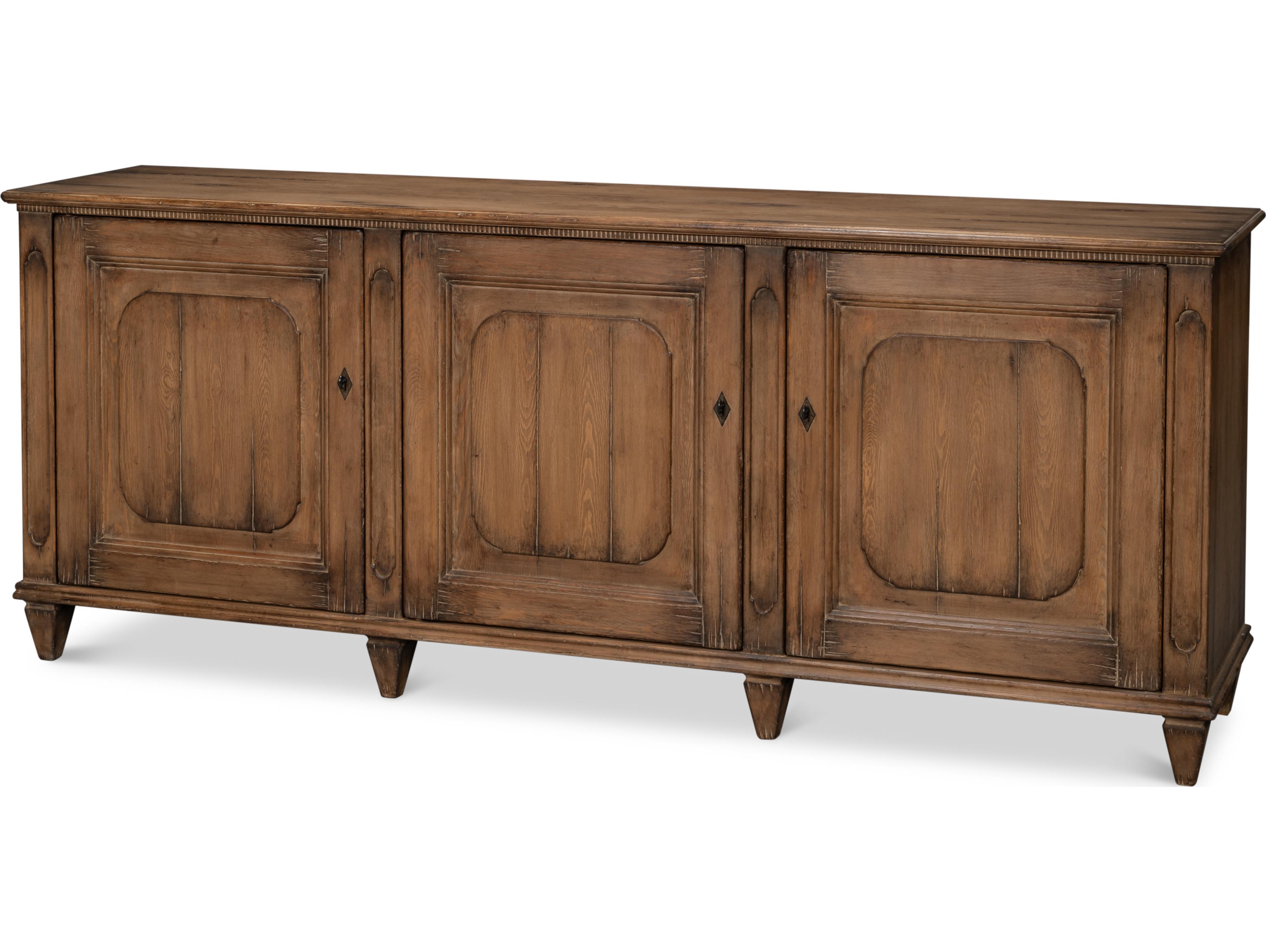Sarreid Ltd French Country Sideboard Old Pine Stain