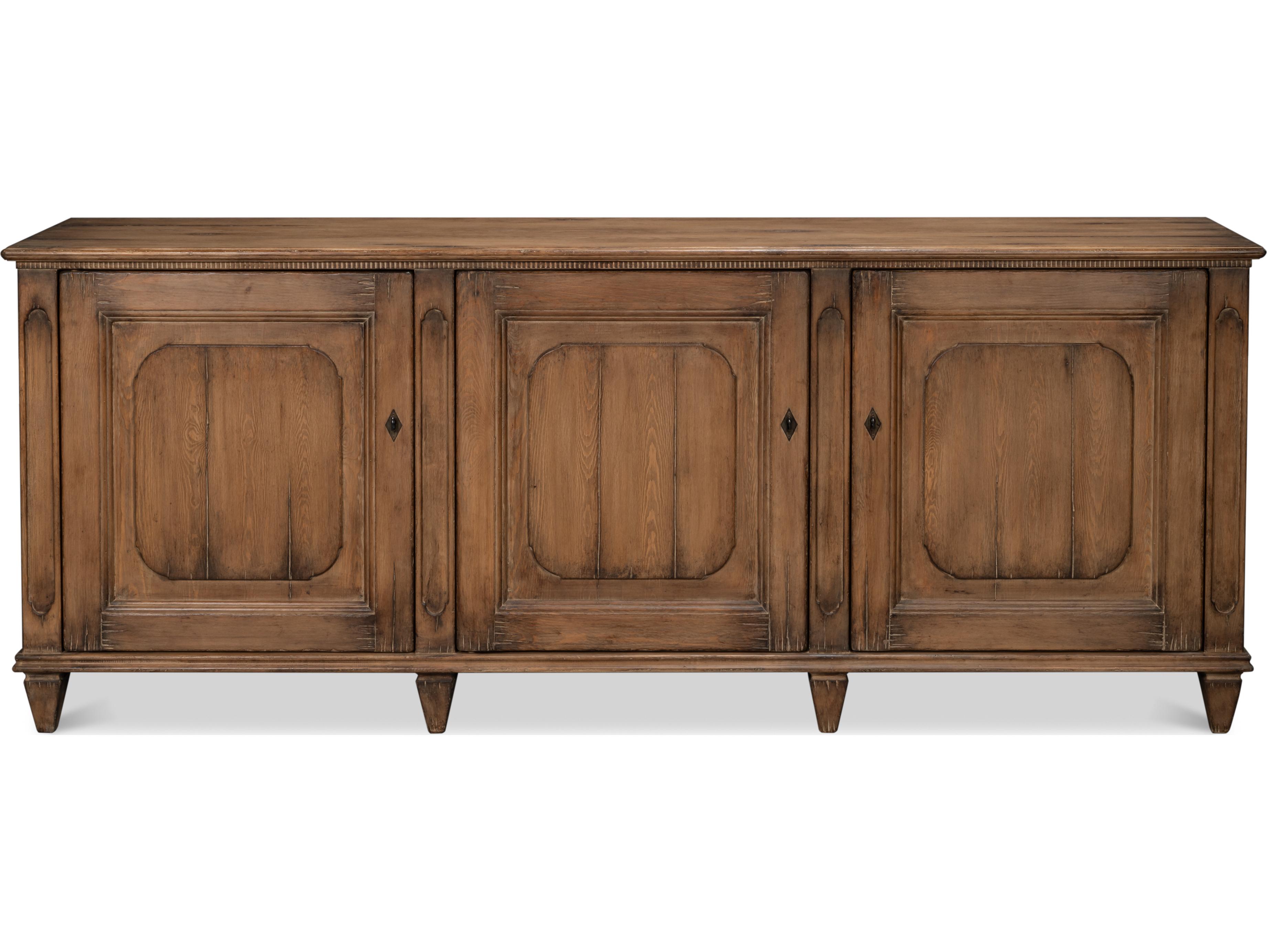 Sarreid Ltd French Country Sideboard Old Pine Stain