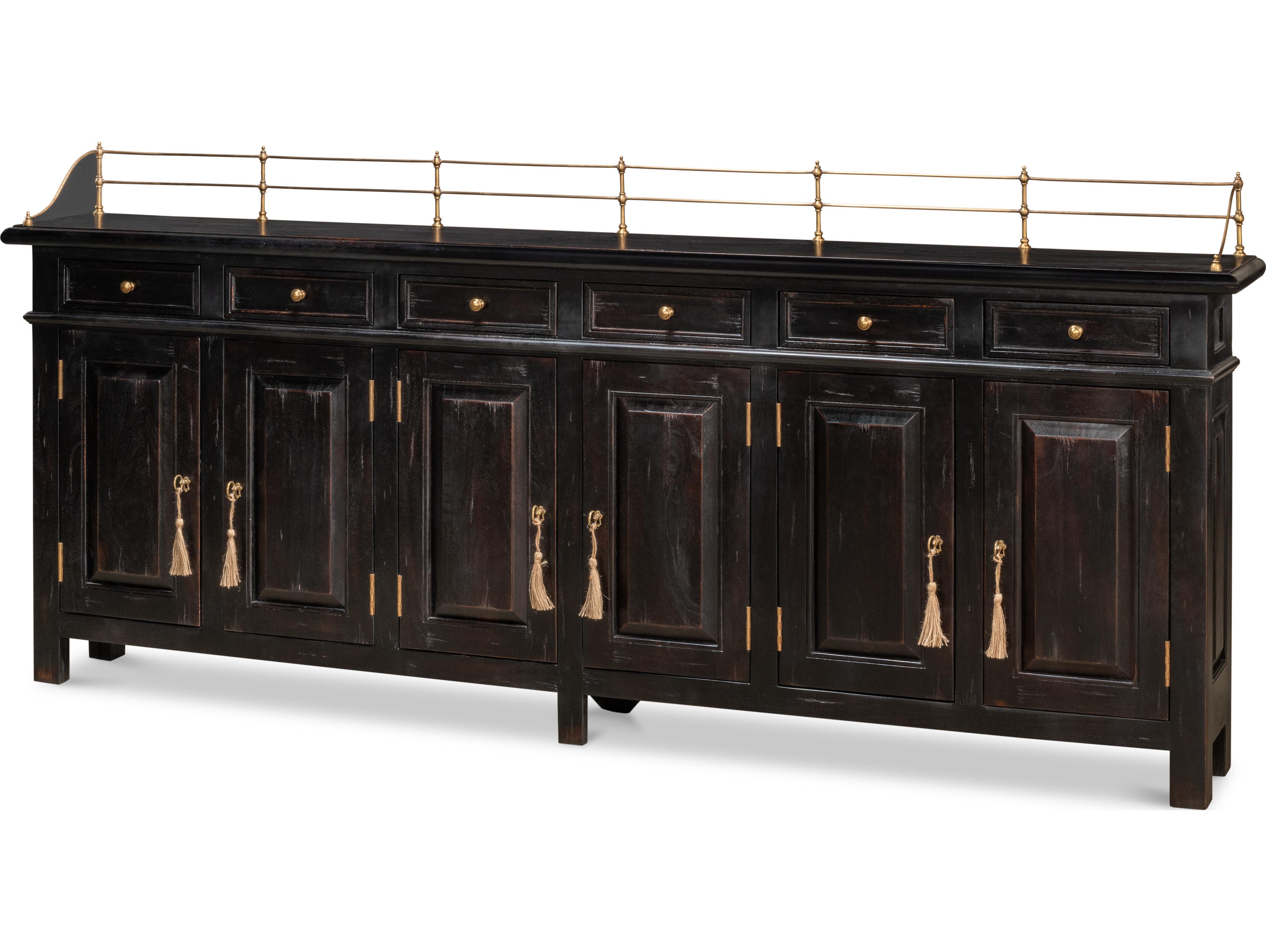 Sarreid Ltd Covent Gardens Sideboard Ebony