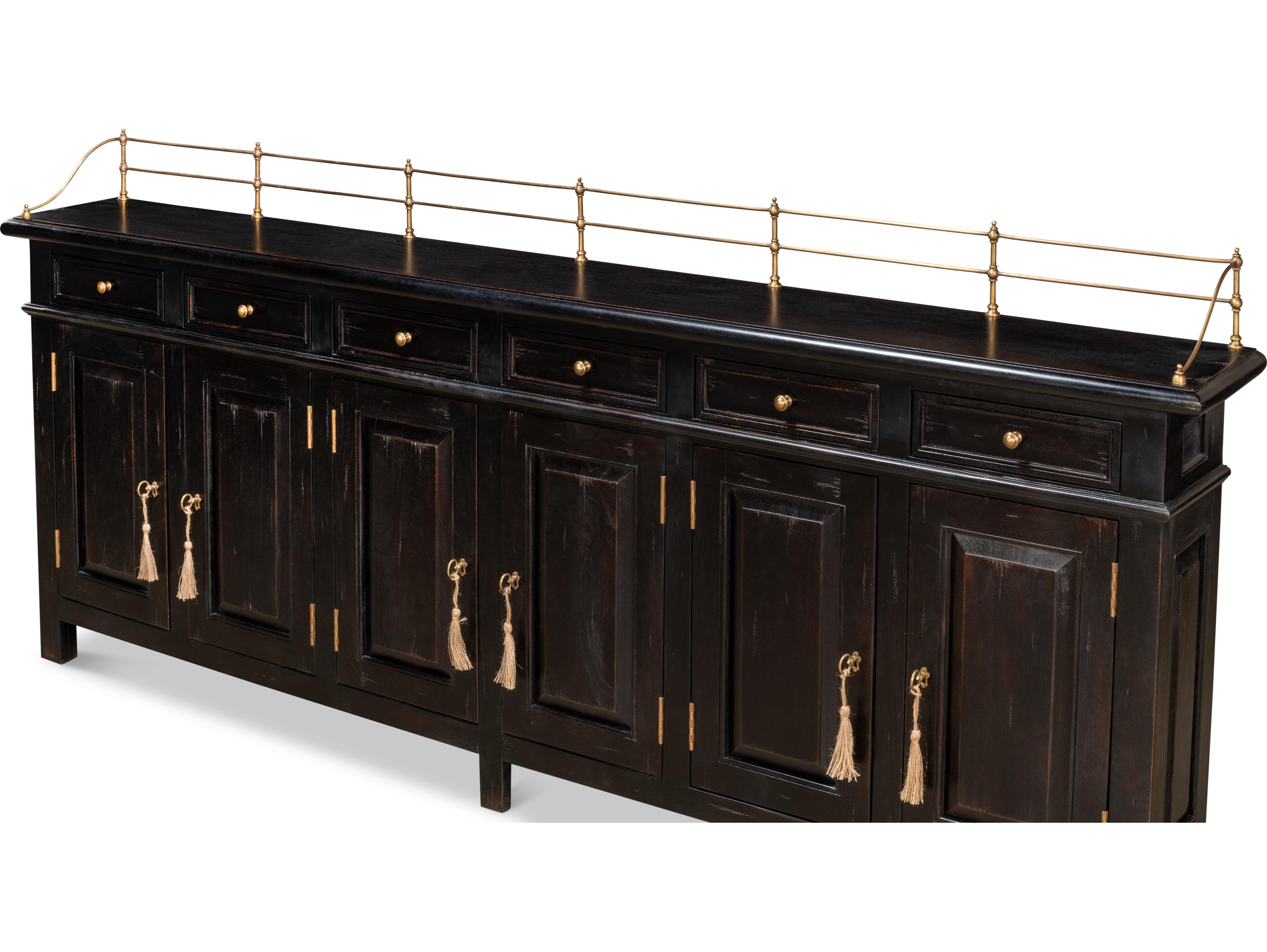 Sarreid Ltd Covent Gardens Sideboard Ebony