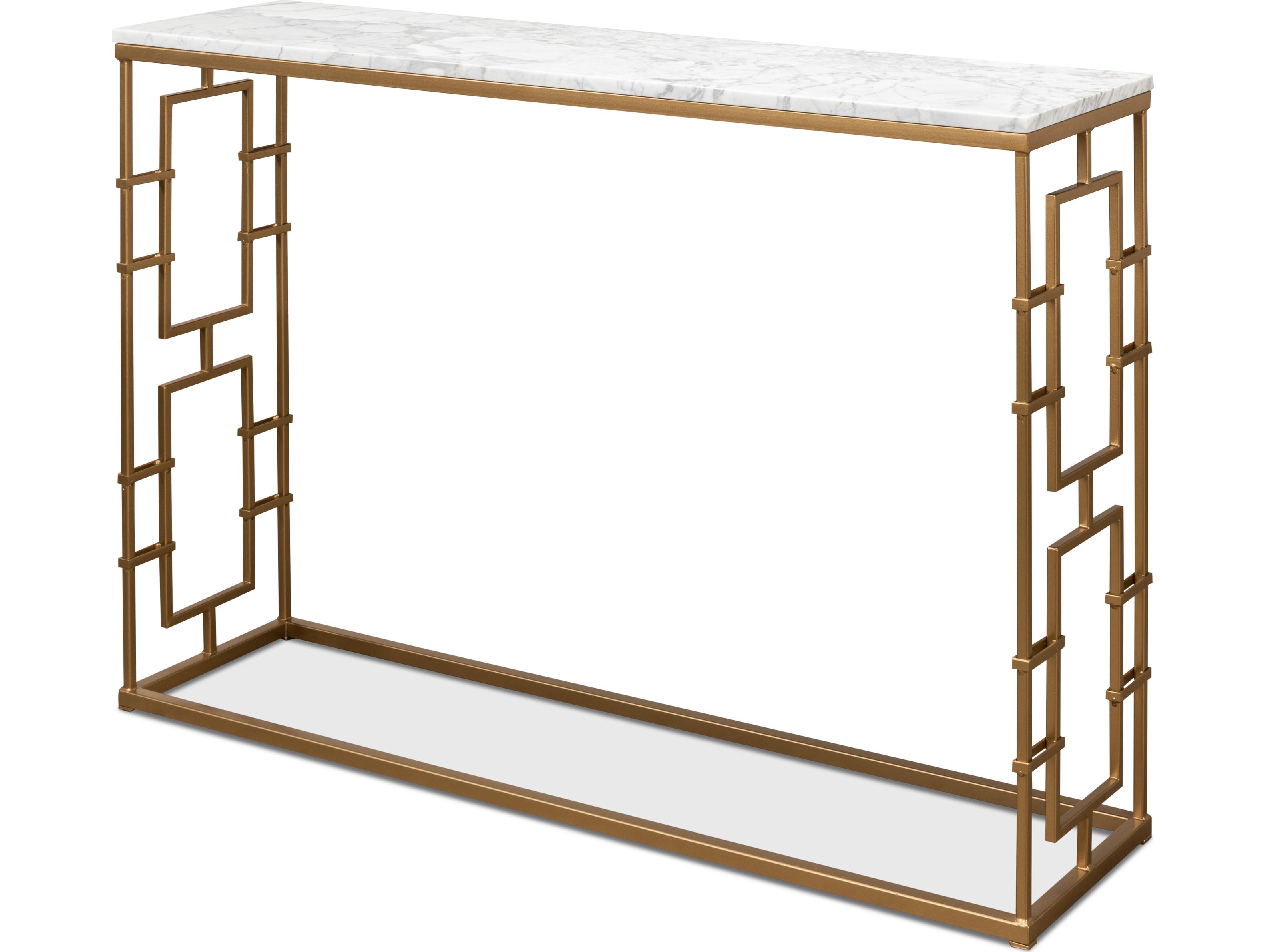Sarreid Ltd Brass Gate Console Table