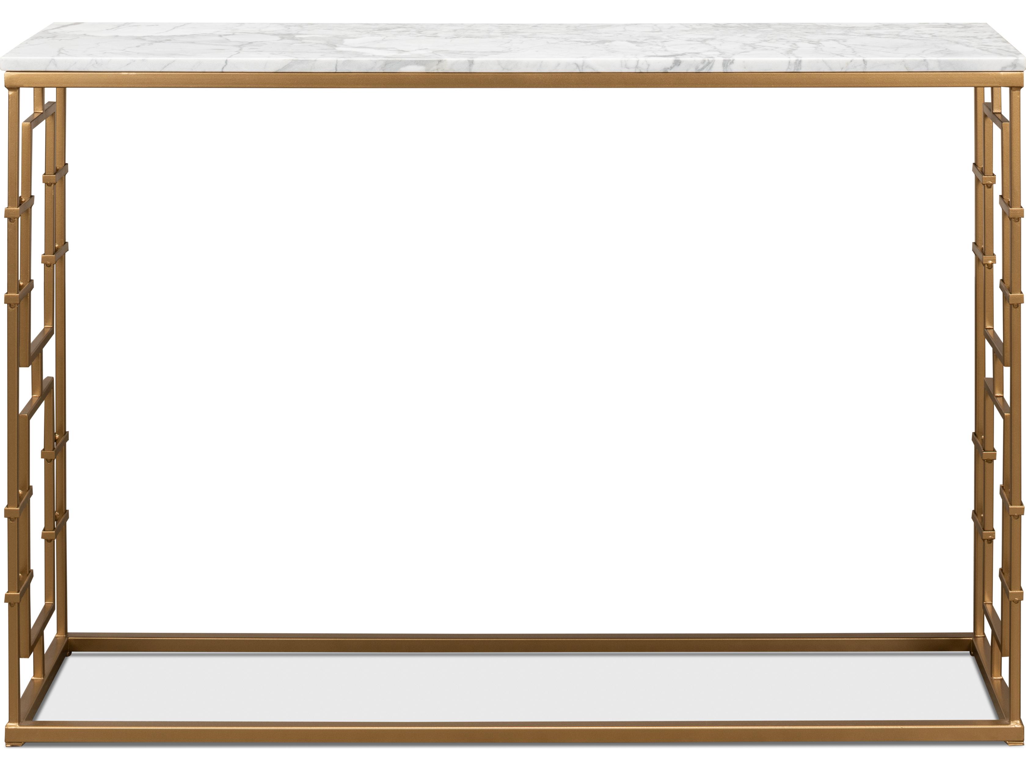 Sarreid Ltd Brass Gate Console Table