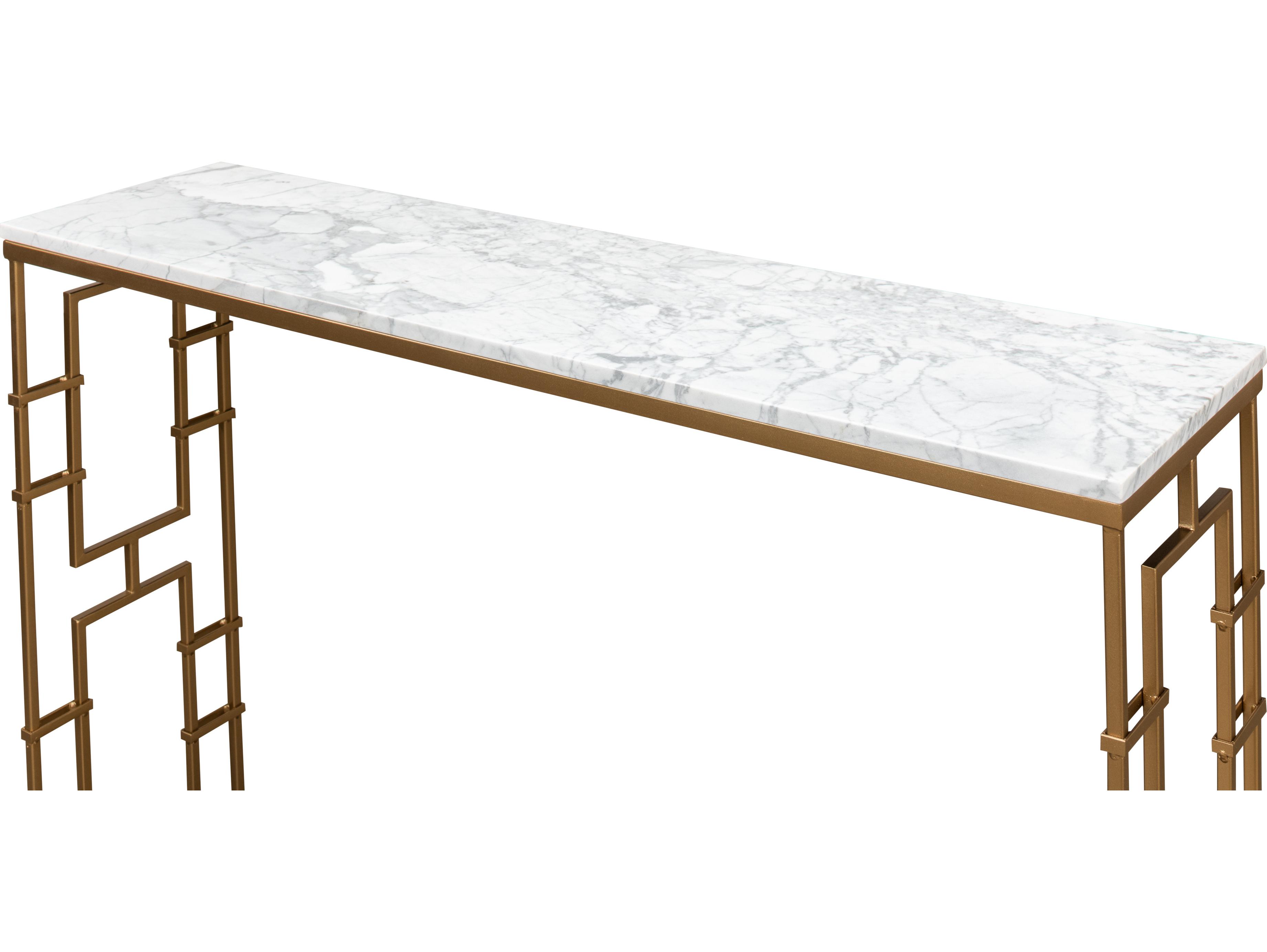 Sarreid Ltd Brass Gate Console Table