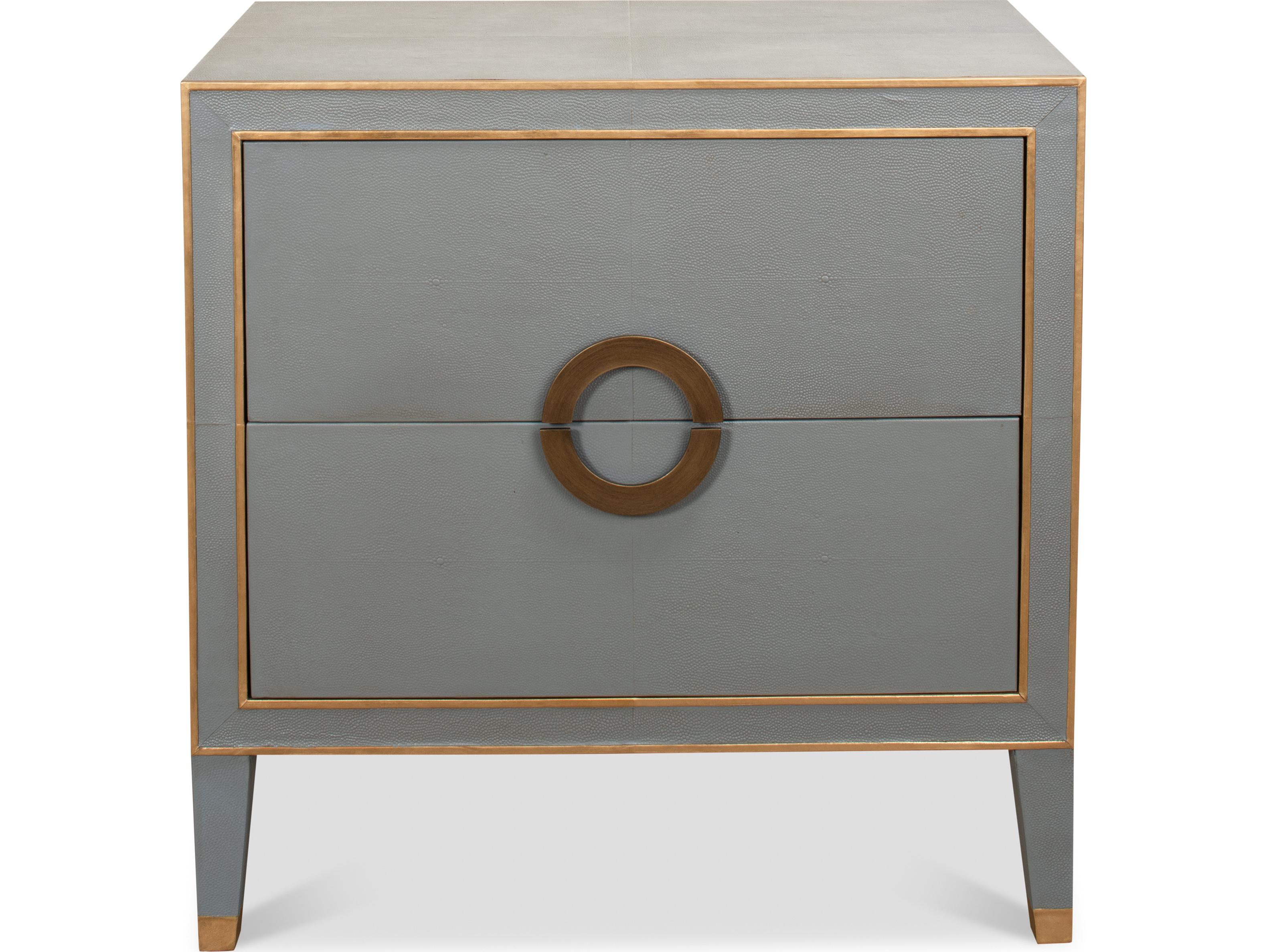 Sarreid Ltd Gabriella Night Stand Storm Grey