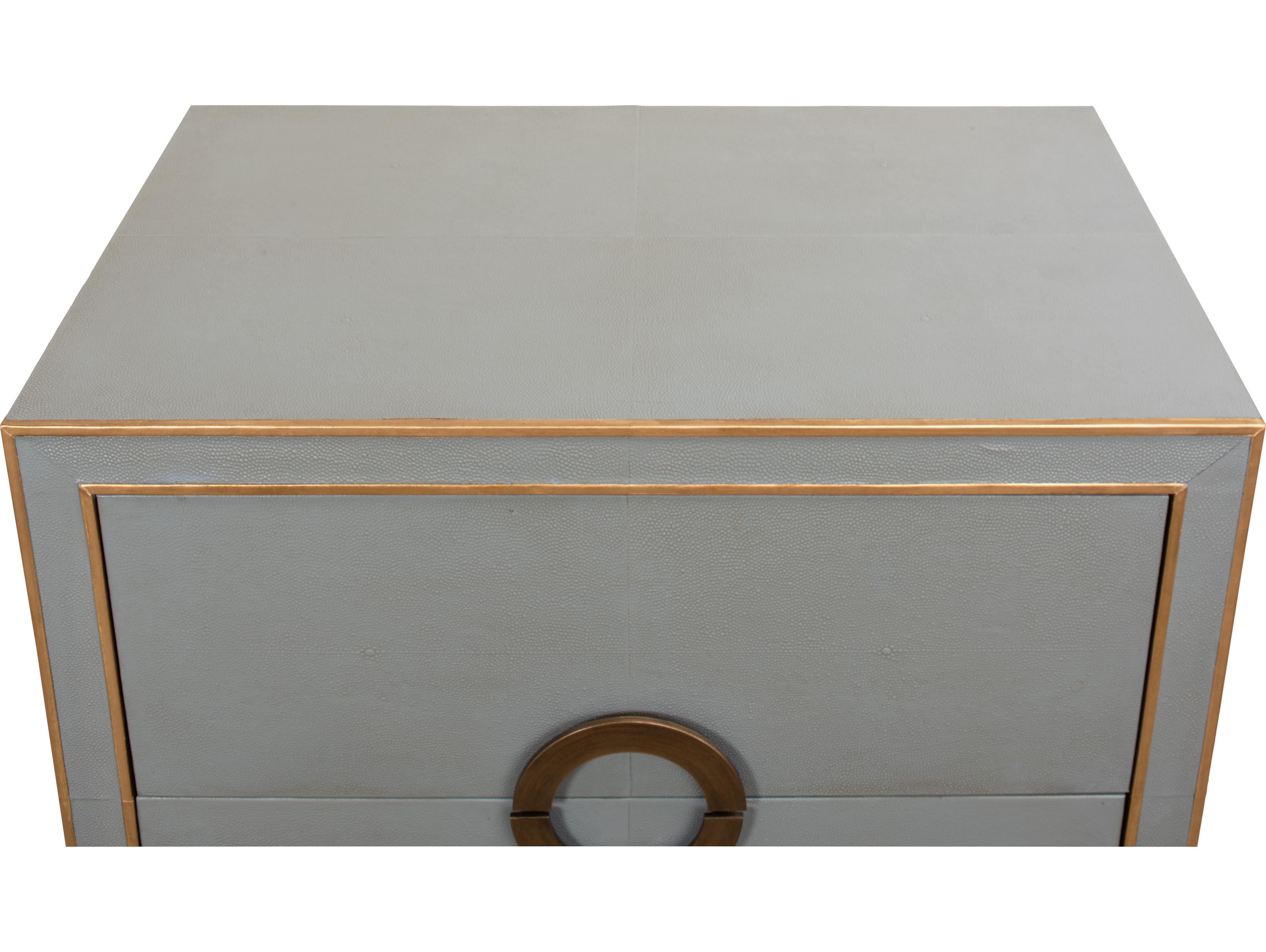 Sarreid Ltd Gabriella Night Stand Storm Grey