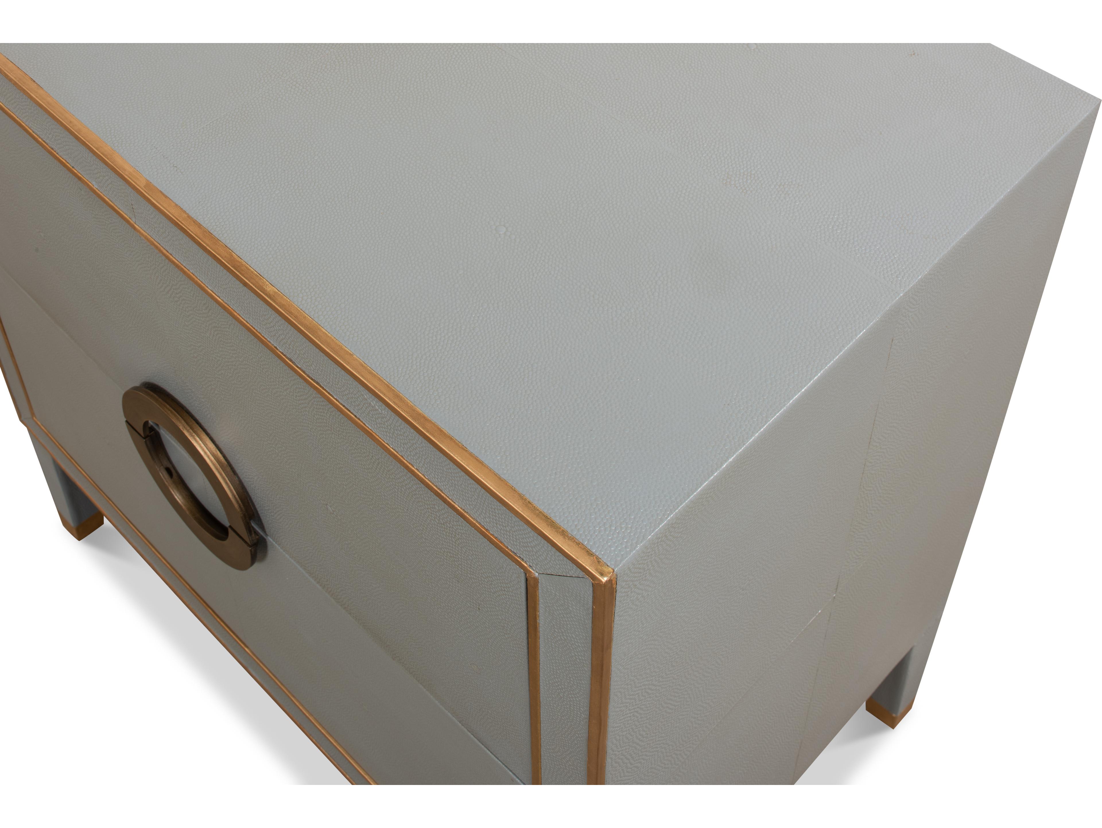 Sarreid Ltd Gabriella Night Stand Storm Grey