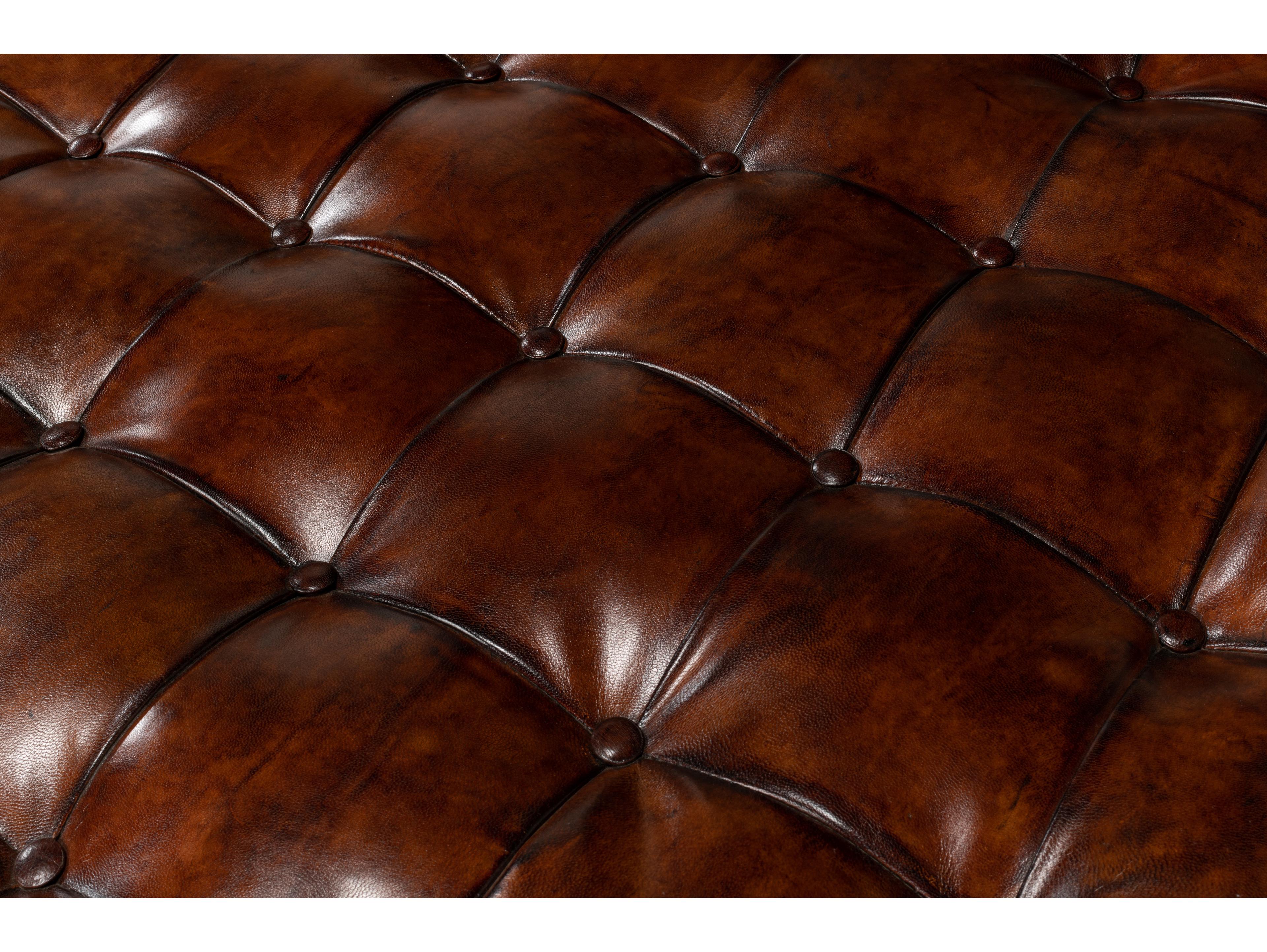 Sarreid Ltd Vintage Tufted Ottoman