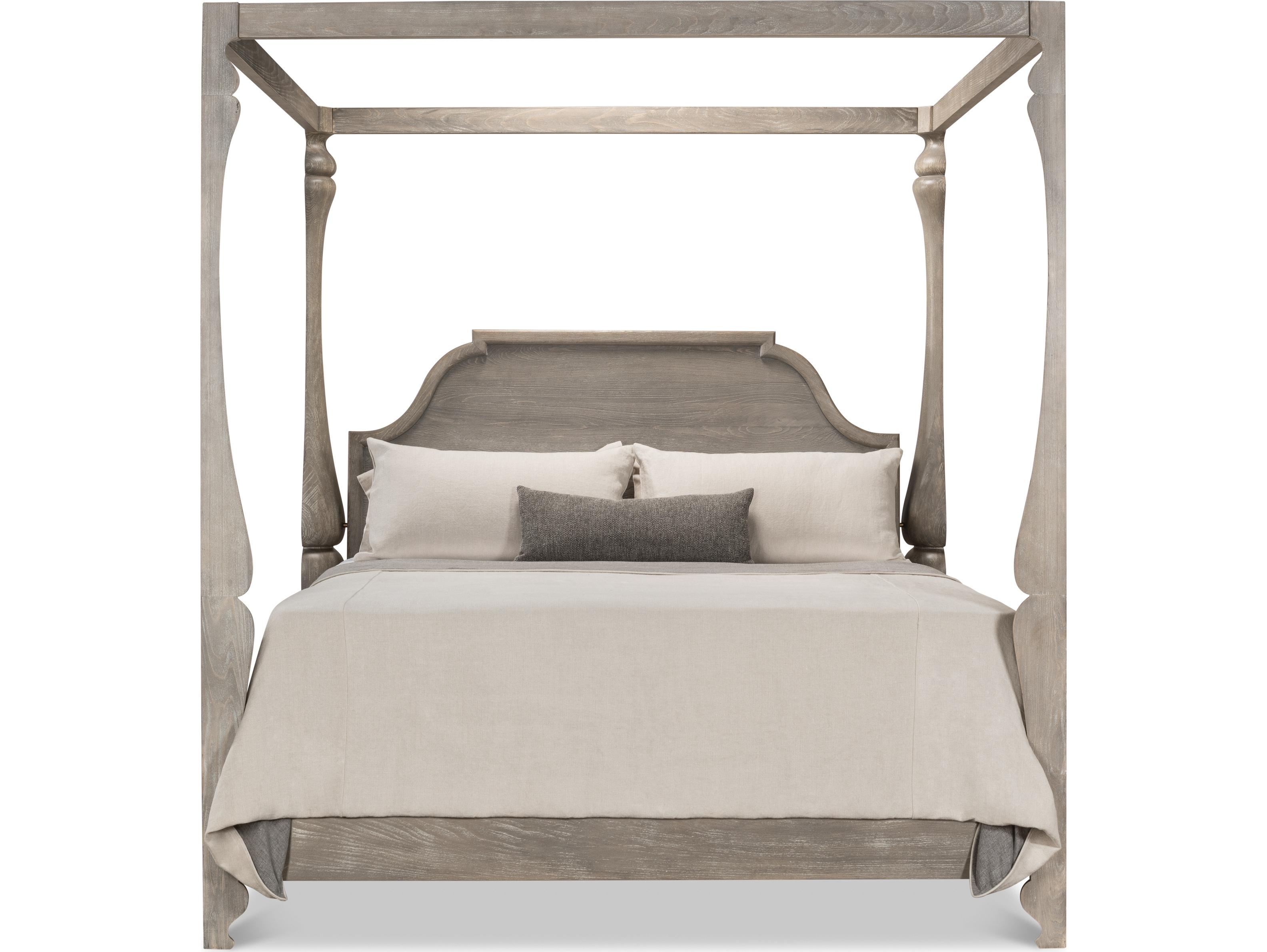 Sarreid Ltd Madeline Bungalow Bed King Moonskin