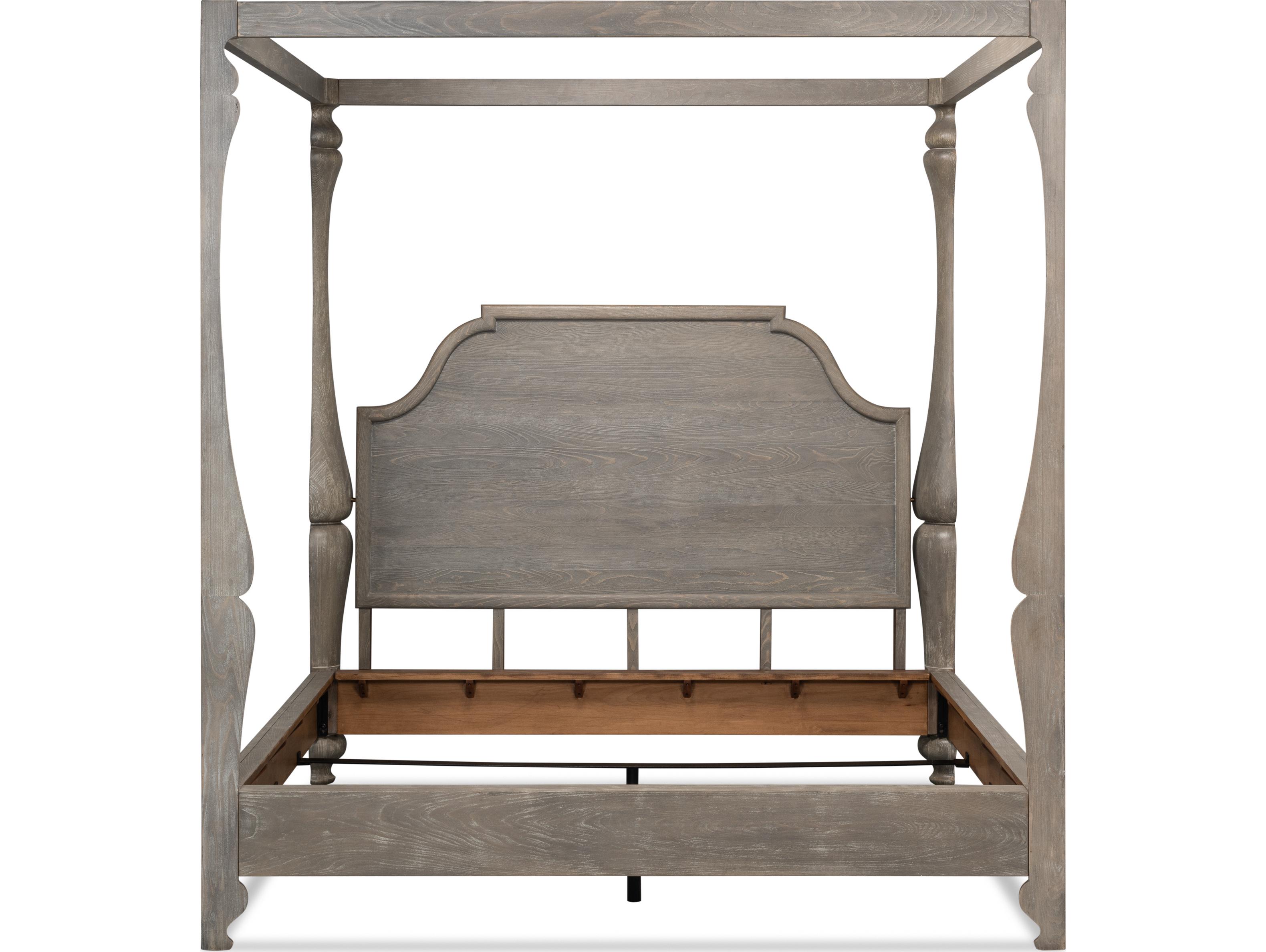 Sarreid Ltd Madeline Bungalow Bed King Moonskin