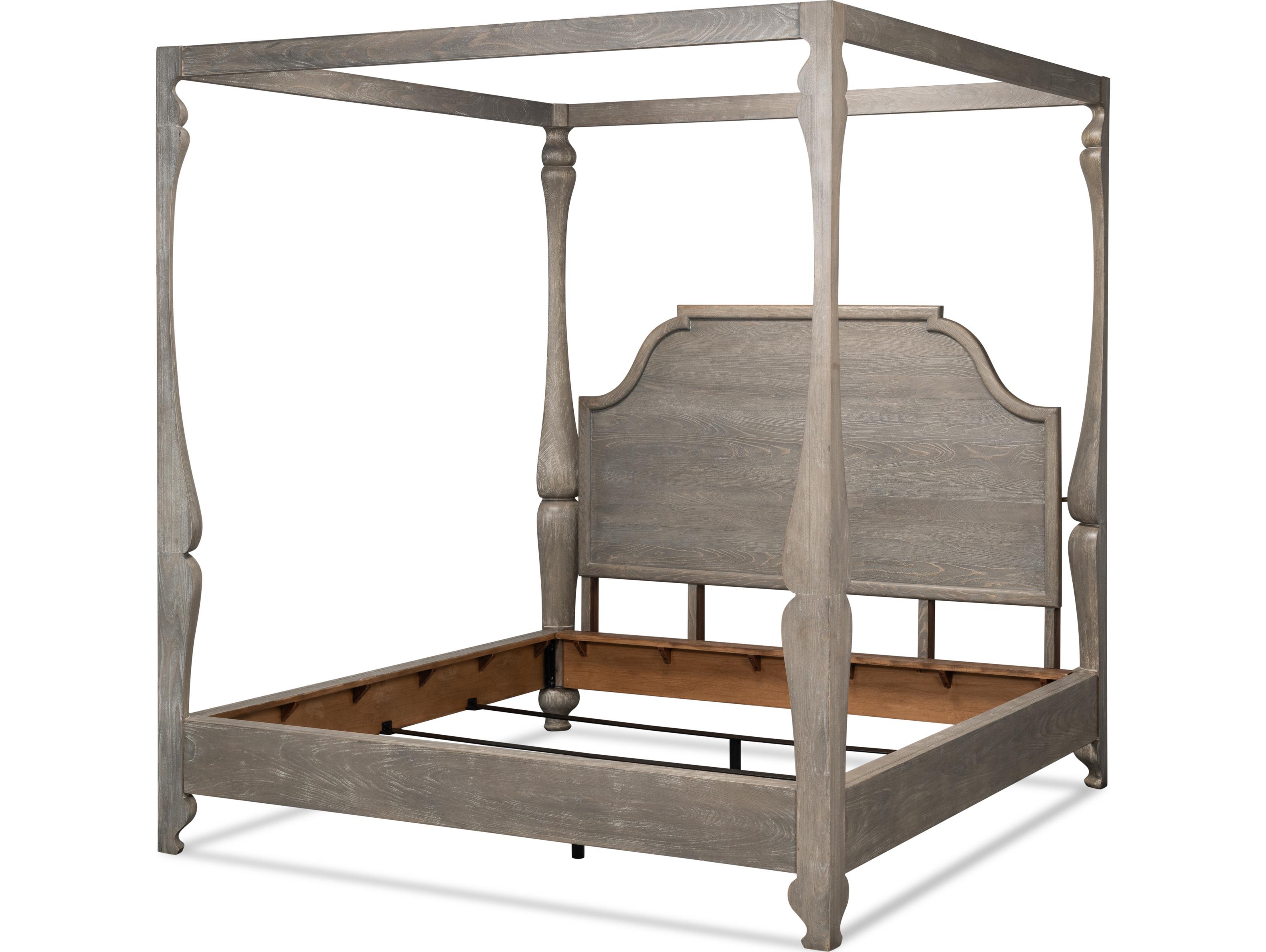 Sarreid Ltd Madeline Bungalow Bed King Moonskin