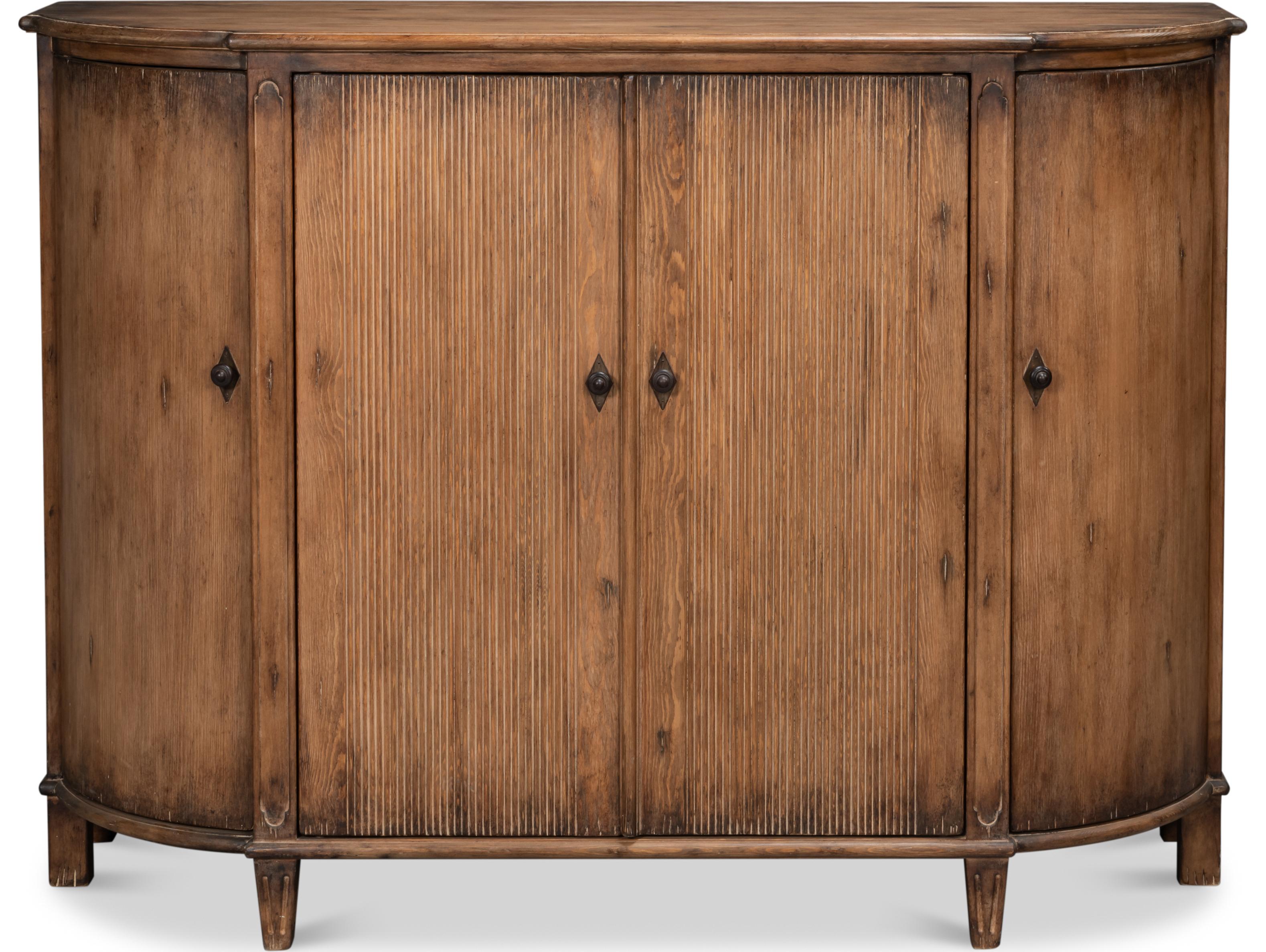 Sarreid Ltd Brooks Demilune Brown