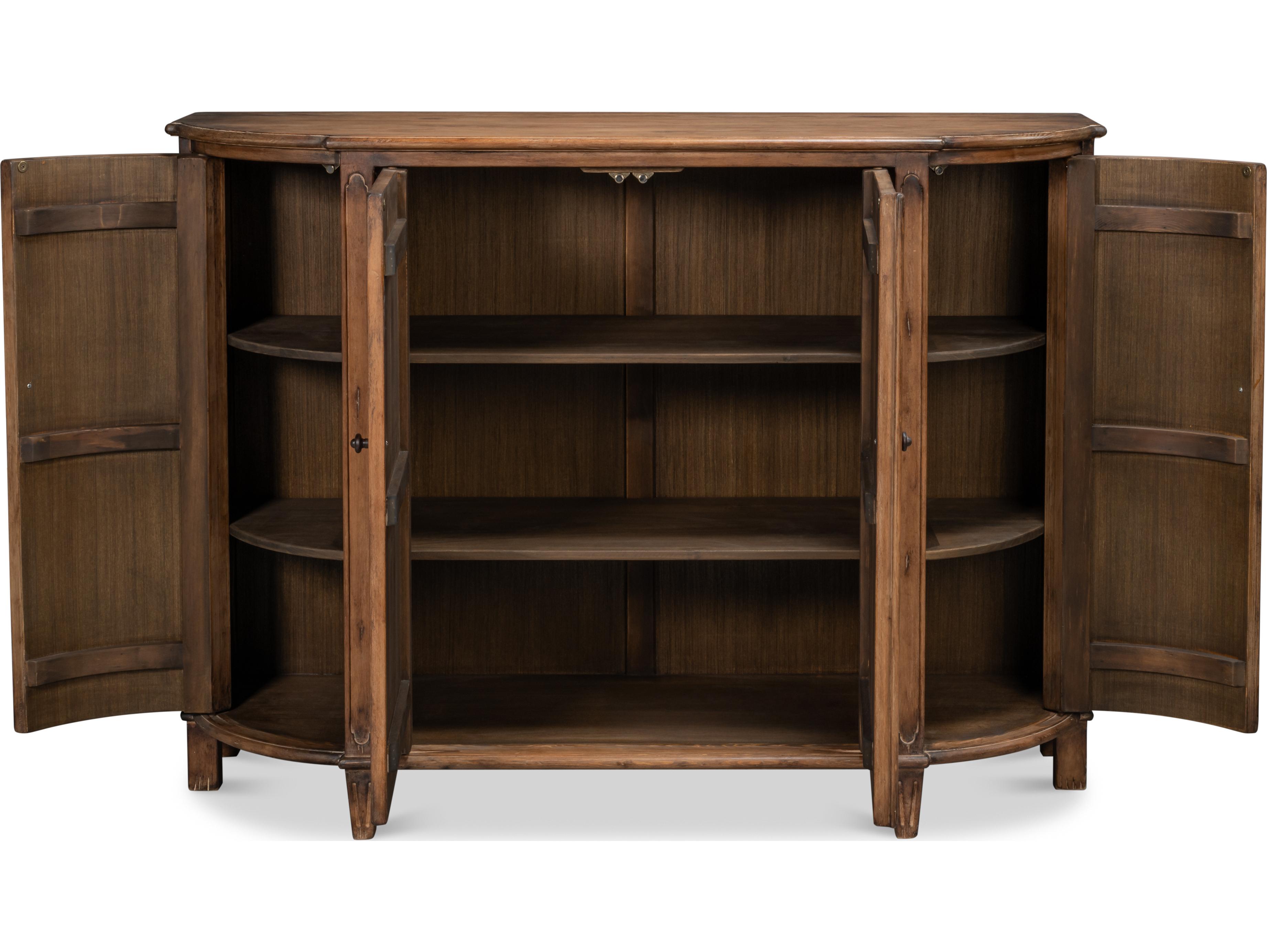 Sarreid Ltd Brooks Demilune Brown